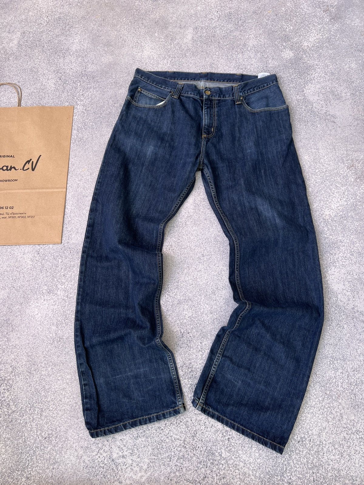 Carhartt × Vintage Vintage Carhartt work jeans Size US 36 / EU 52 - 2 Thumbnail
