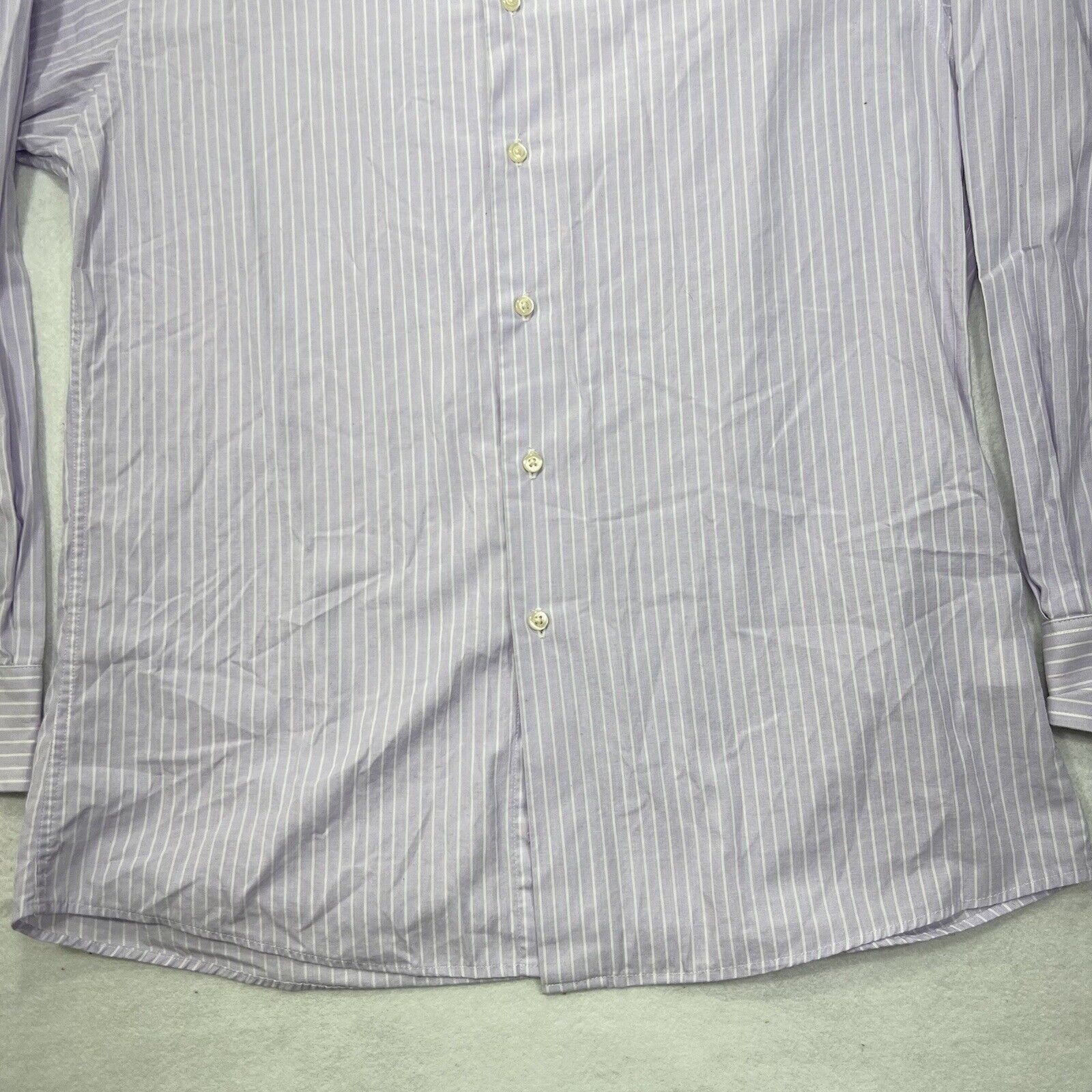 Dockers Dockers Medium 15 Fitted Purple Button Front Dress Shirt Size US M / EU 48-50 / 2 - 4 Thumbnail