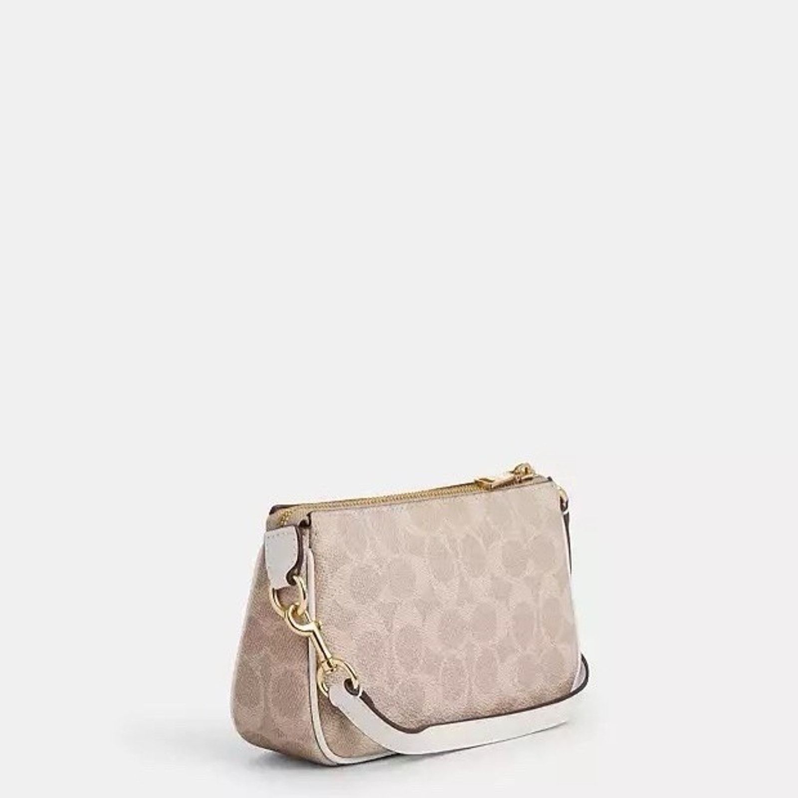 Coach NWT Coach Nolita 19 Signature Canvas CW426, Gold/Sand/Chalk Size ONE SIZE - 8 Thumbnail