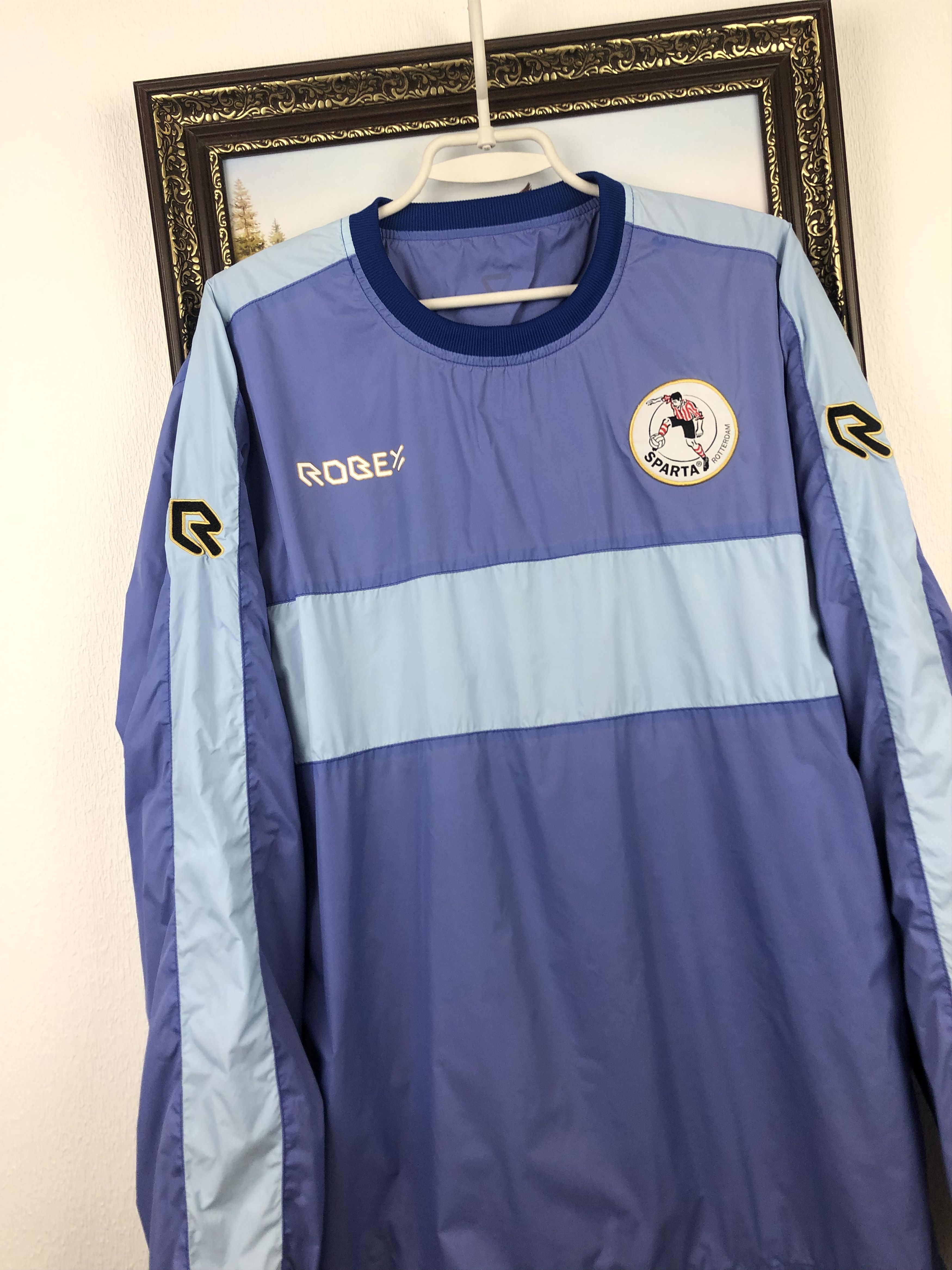 Vintage Sparta Rotterdam Jacket Soccer Track Top Windbreaker Train Size US L / EU 52-54 / 3 - 3 Thumbnail