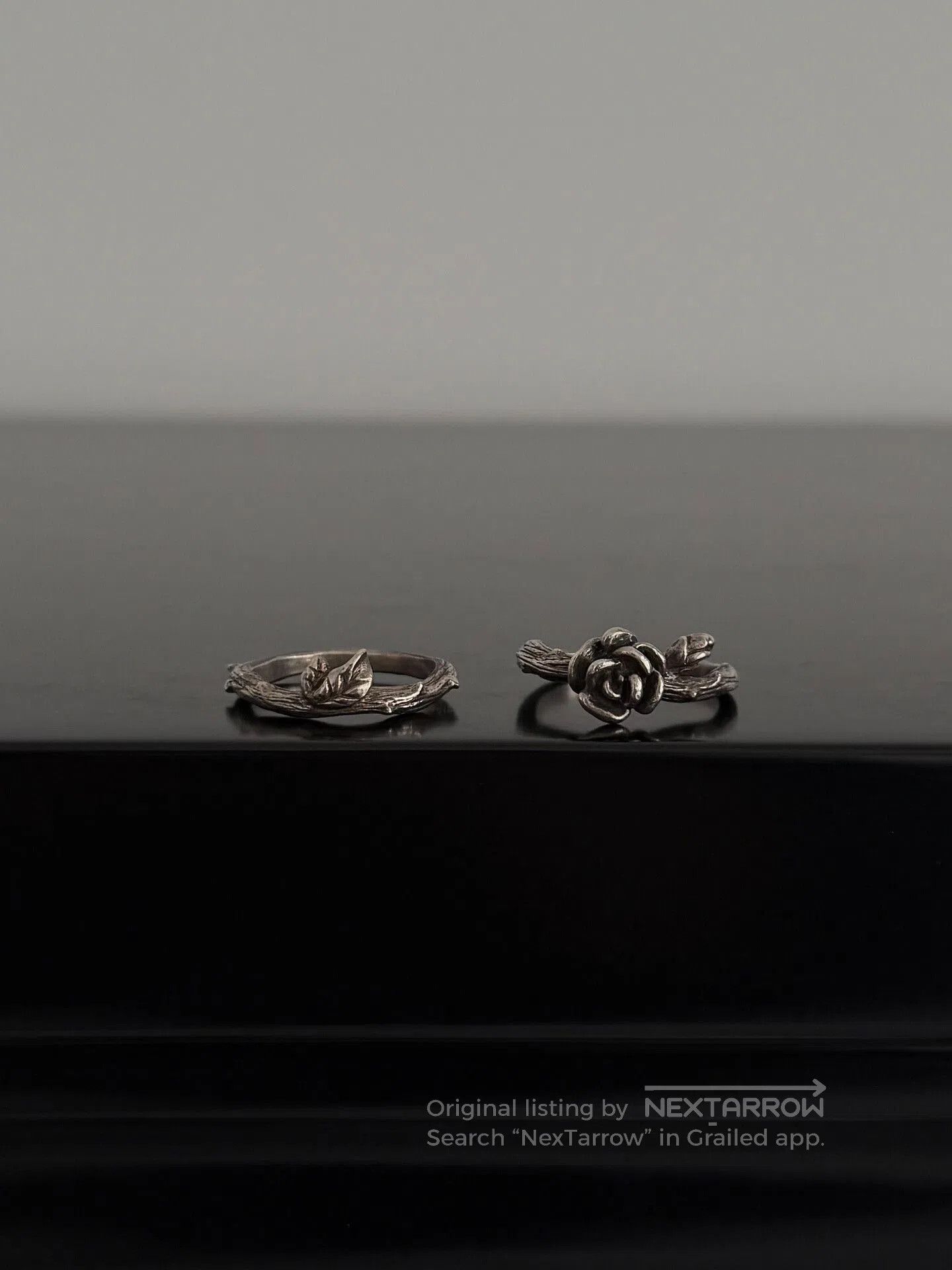 Jean Paul Gaultier Jean Paul Gaultier Thorn Rose Ring Set. Size ONE SIZE - 5 Thumbnail
