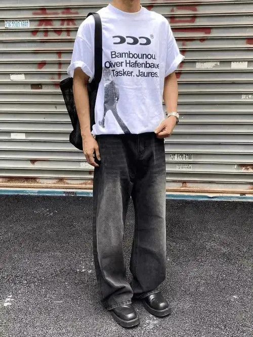 Vintage Gray loose distressed yuppie baggy pants Size US 32 / EU 48 - 5 Thumbnail