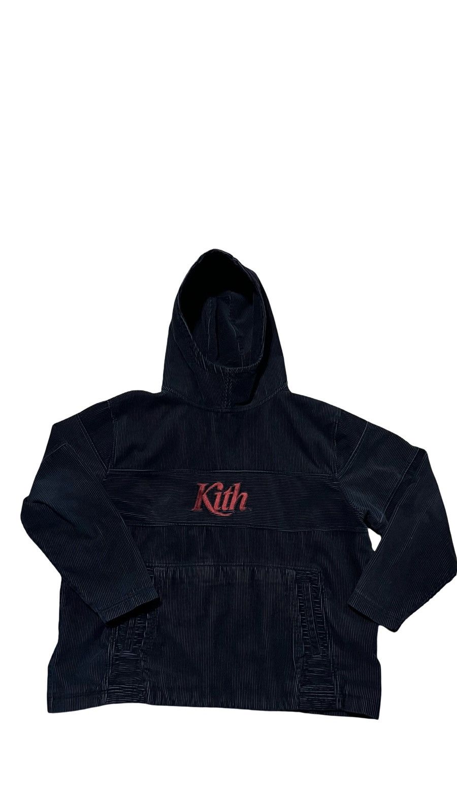 Kith KITH CORDUROY DOUBLE POCKET HOODIE - NAVY Size US XL / EU 56 / 4 - 1 Thumbnail