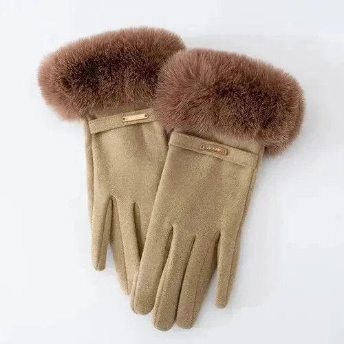 Japanese Brand Elegant Rabbit Fur Gloves Size ONE SIZE - 4 Thumbnail