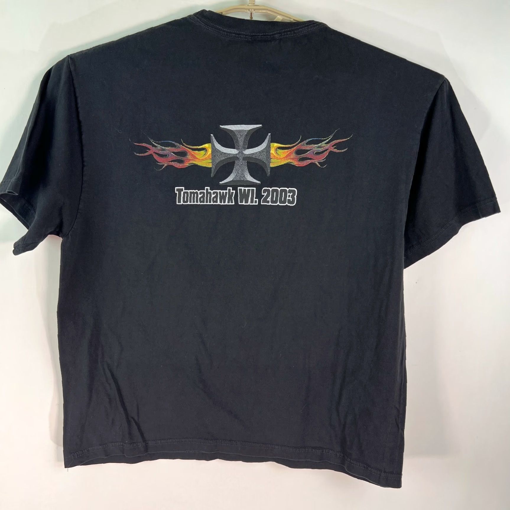 Paradise Paradise T-Shirt Black XL Men Tomahawk 2003 Graphic Short Sleeve Crew Neck 100% Cotton USA Vintage No N/A? Size US XL / EU 56 / 4 - 3 Thumbnail