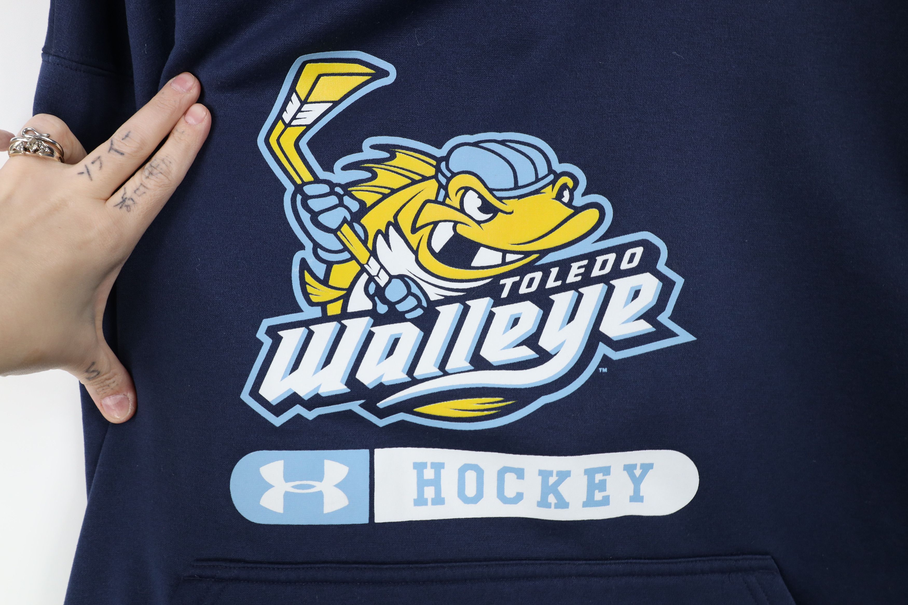 Under Armour × Vintage Under Armour Storm Hockey Toledo Walleye Hockey Hoodie Size US L / EU 52-54 / 3 - 5 Thumbnail
