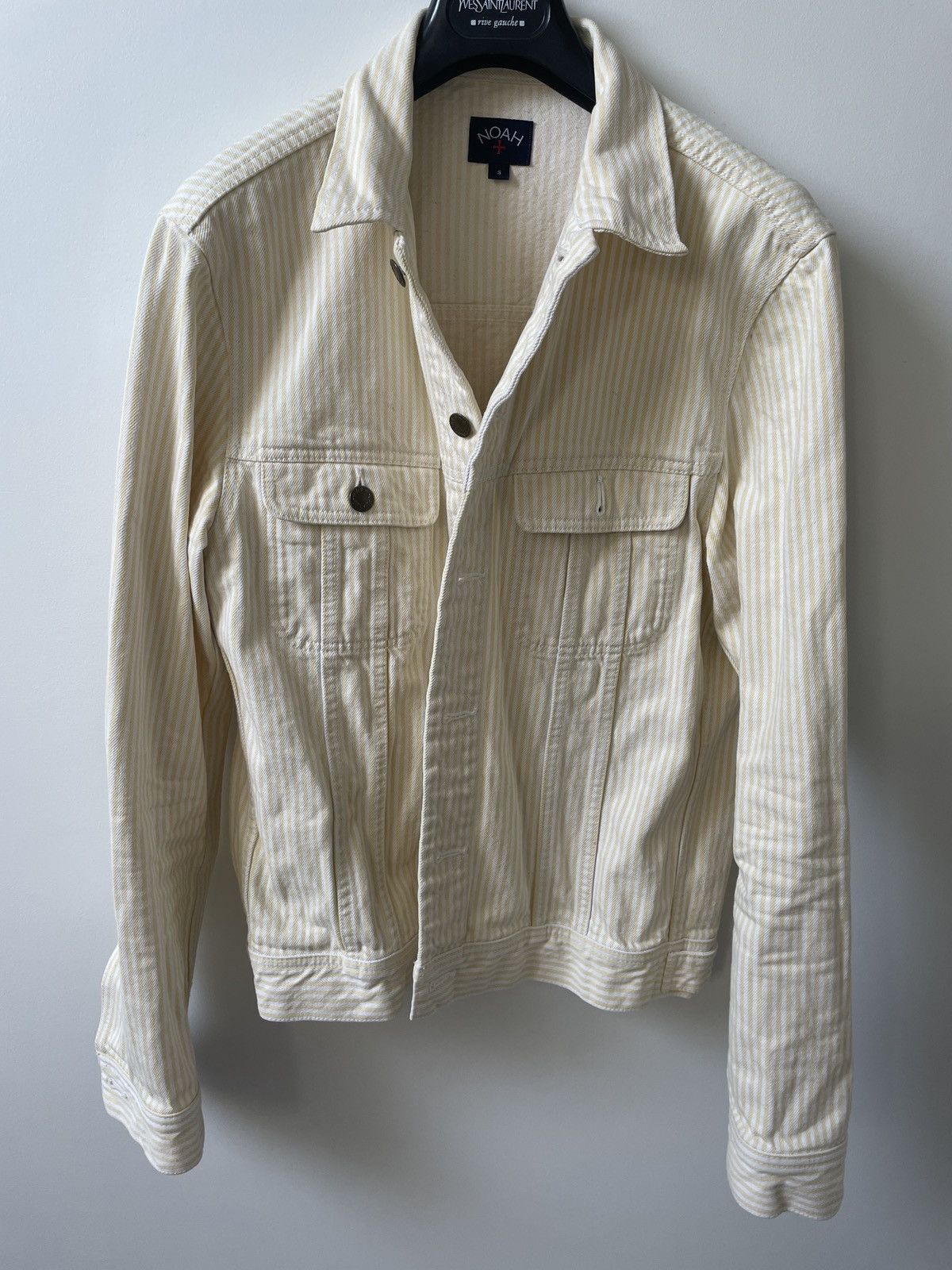 Noah Denim jacket strips white and yellow Size US S / EU 44-46 / 1 - 5 Thumbnail