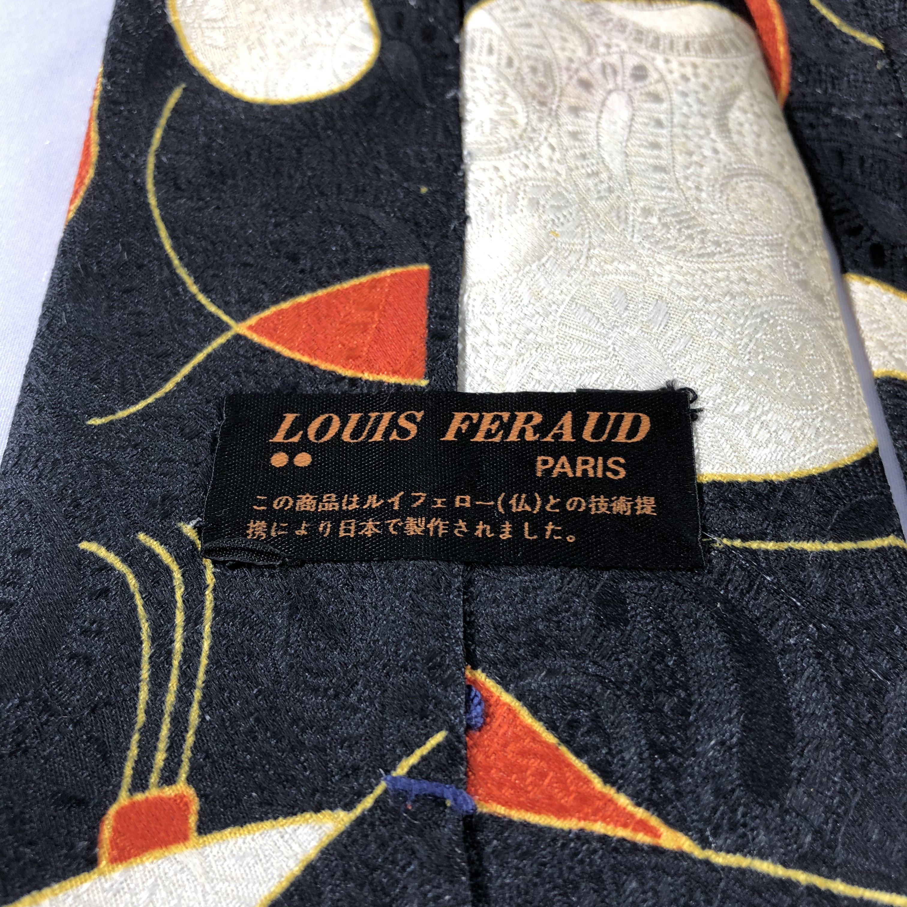 Louis Feraud × Vintage Louis Feraud Abstract Silk Neck Ties T60 Size ONE SIZE - 3 Thumbnail