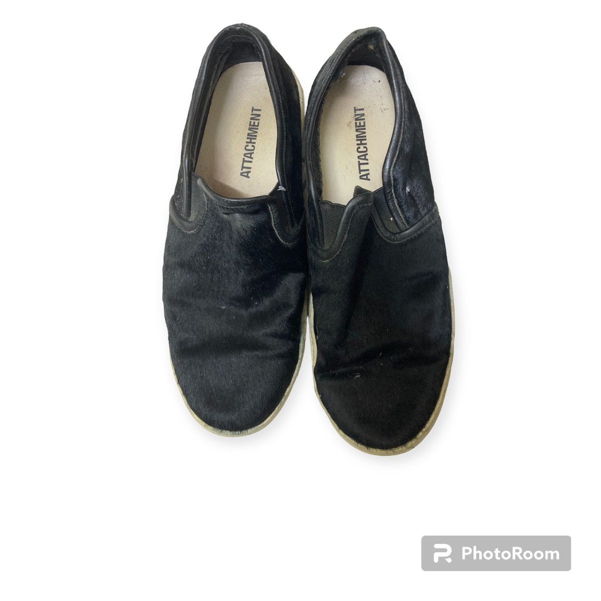 Attachment × Japanese Brand × Kazuyuki Kumagai Attachment Attachment Kazuyuki Kumagai Slip On Shoes Goat US7.5 41 Size US 8 / EU 41 - 1 Thumbnail