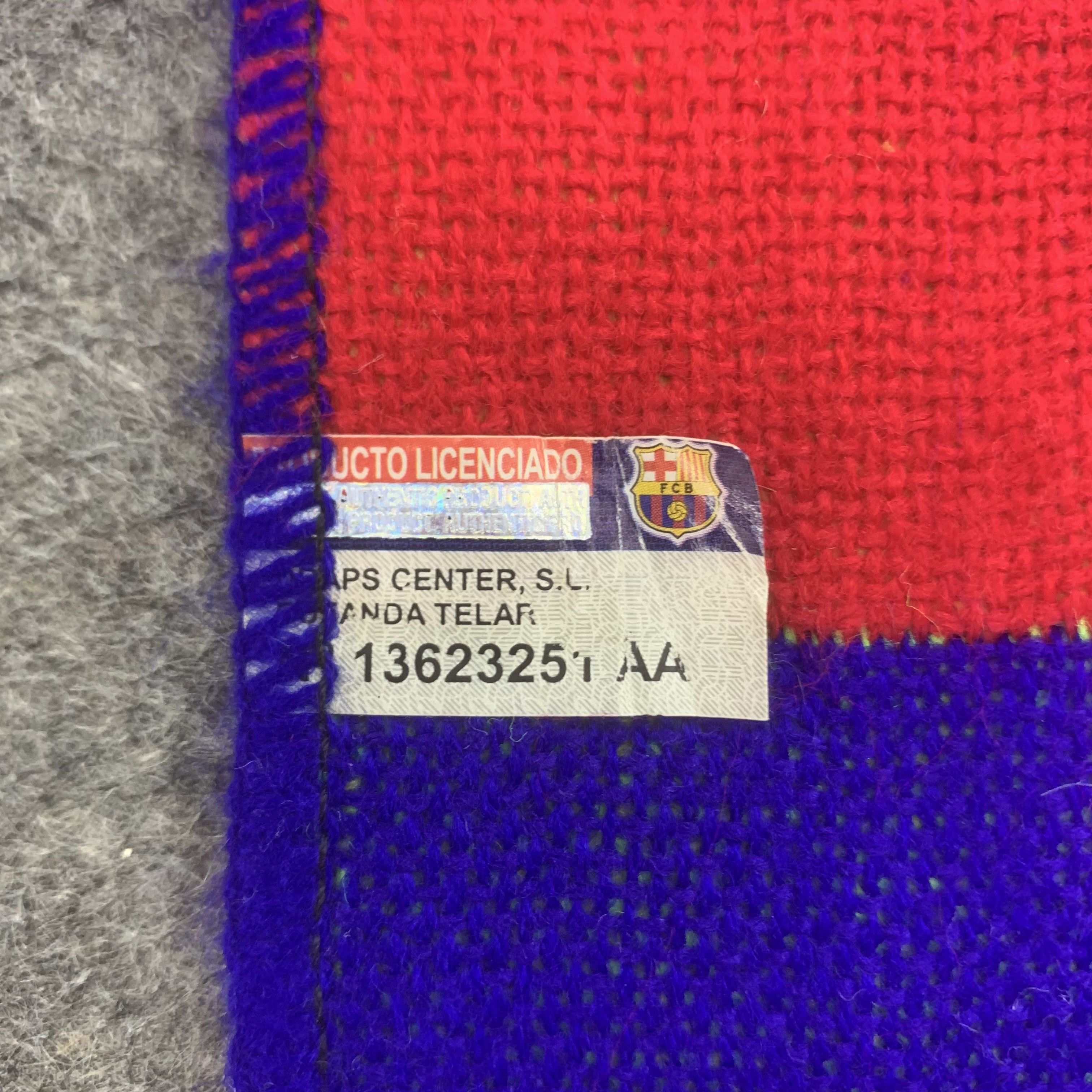 Vintage FC Barcelona Scarf Wool Muffler Neck Wrap BL9233 Size ONE SIZE - 7 Thumbnail
