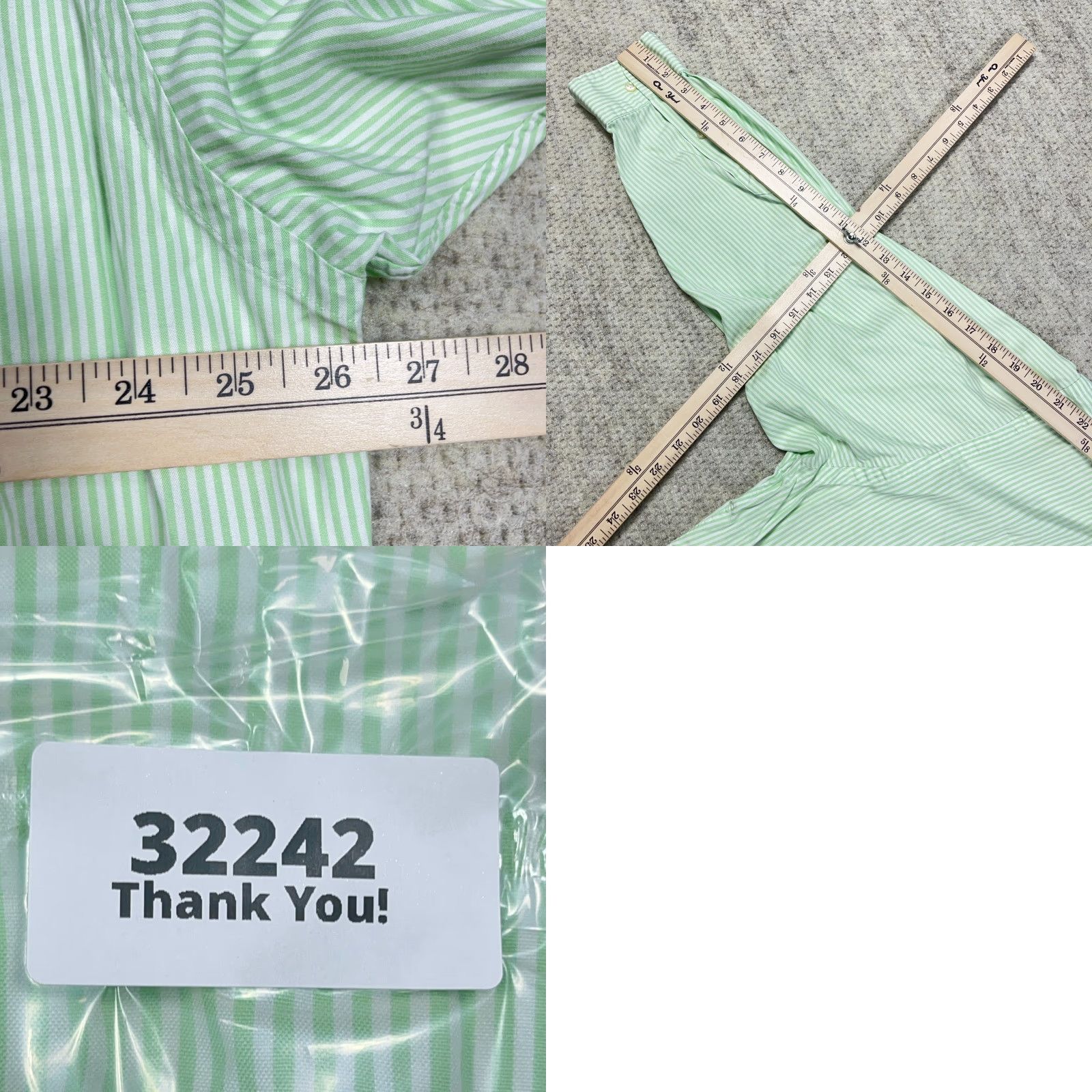 Ralph Lauren Ralph Lauren Shirt Men XL Green Classic Fit Button Up University Stripe 17.5 32 Size US XL / EU 56 / 4 - 8 Thumbnail
