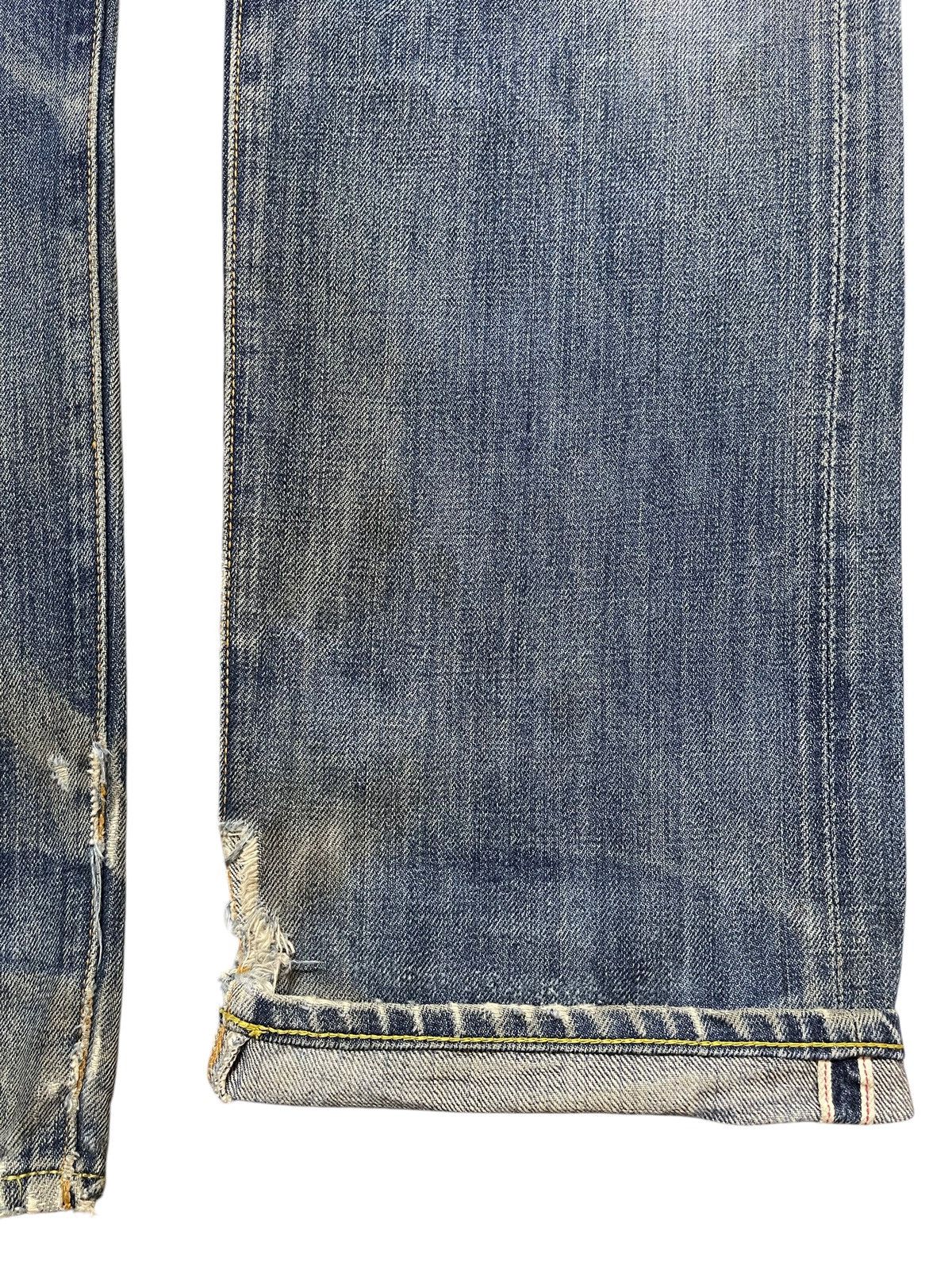 Levi's Vintage 80s Levis 501 Talon Selvedge E Mud Wash Distressed Size US 32 / EU 48 - 10 Thumbnail