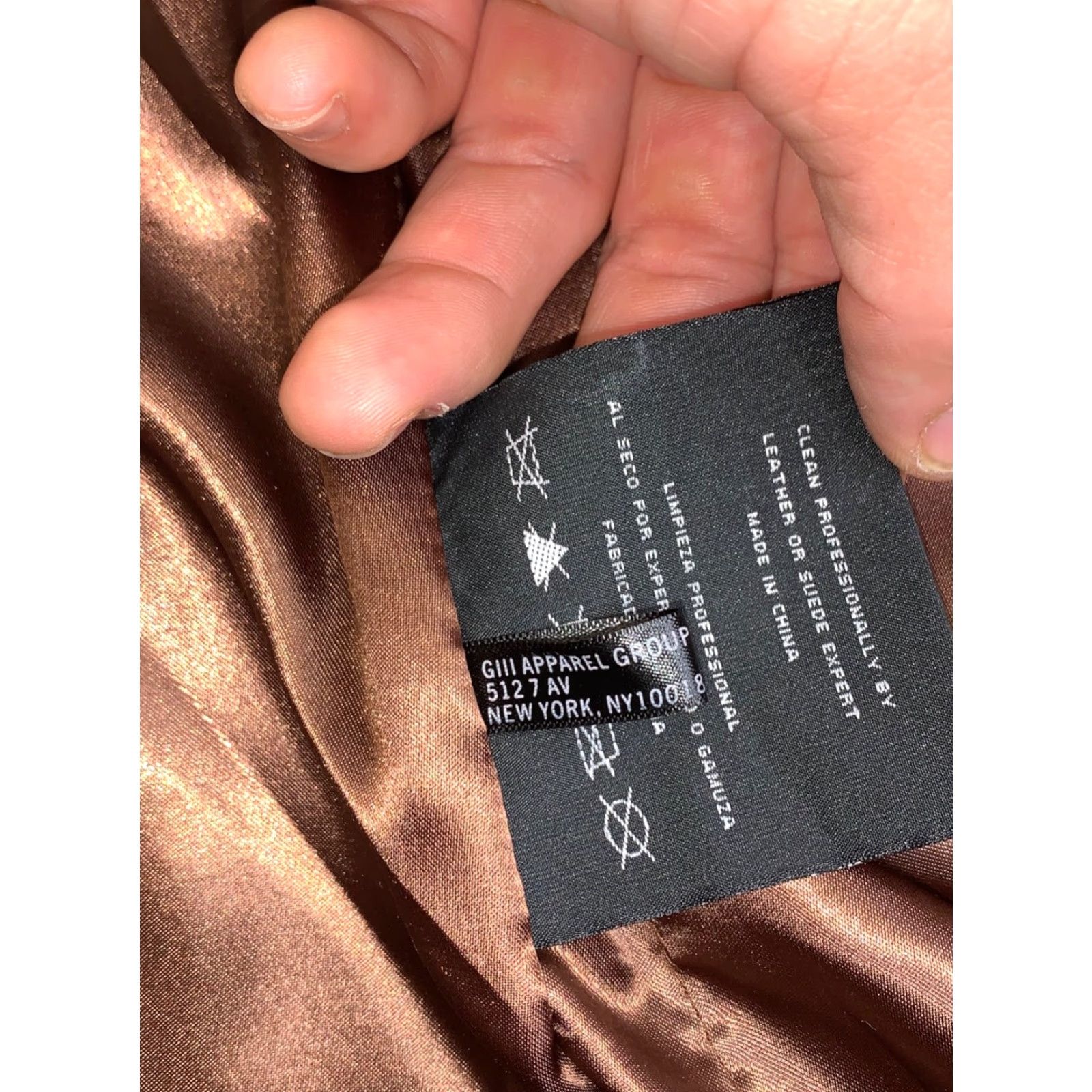 Andrew Marc Marc New York Andrew Marc Lambskin Jacket Womens S Brown Size S / US 4 / IT 40 - 5 Thumbnail