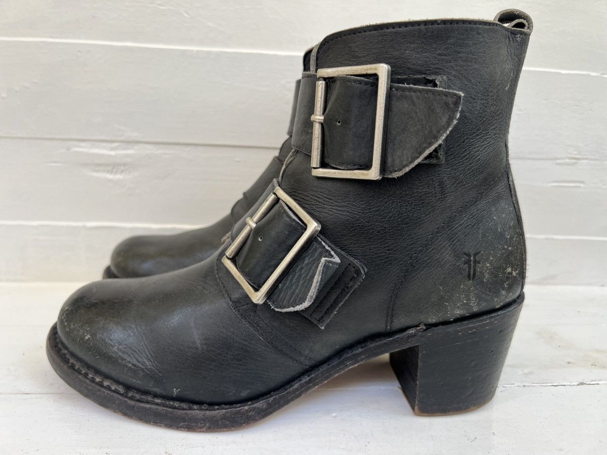 Frye Frye Sabrina Double Buckle Fatigue Leather Made In USA Boots Size US 9.5 / IT 39.5 - 4 Thumbnail