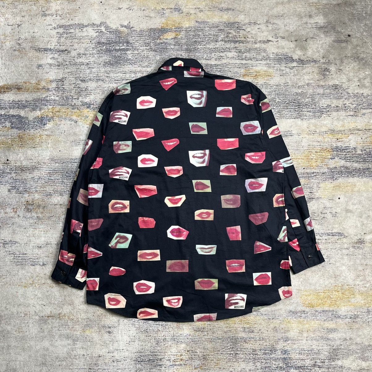 Moschino moschino printed lips long sleeve button up shirt Size US L / EU 52-54 / 3 - 2 Thumbnail