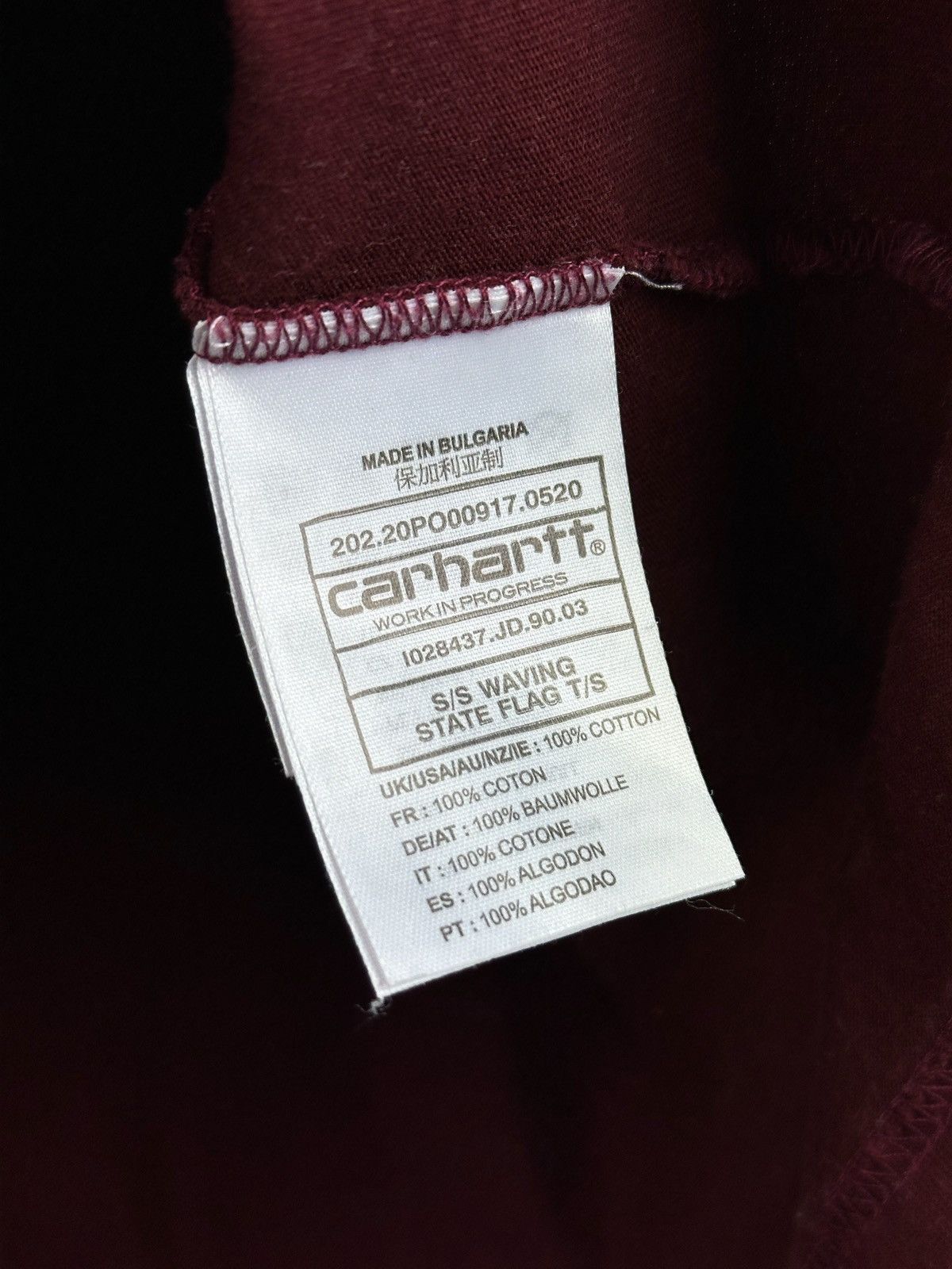 Carhartt × Carhartt Wip Carhartt WIP Waving State Flag Big Logo T-Shirt Short Sleeve Size US M / EU 48-50 / 2 - 16 Thumbnail