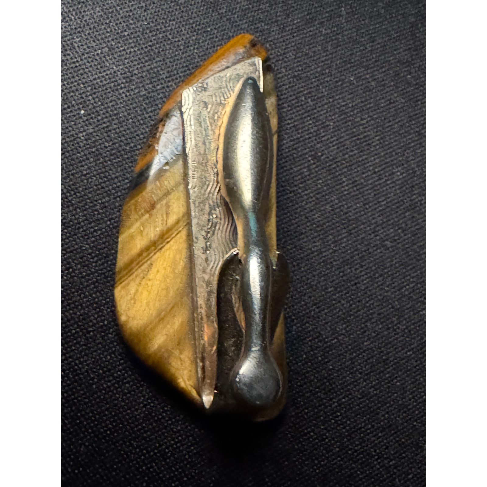 Other Vintage Handmade Agate Stone Tie Bar Size ONE SIZE - 5 Thumbnail