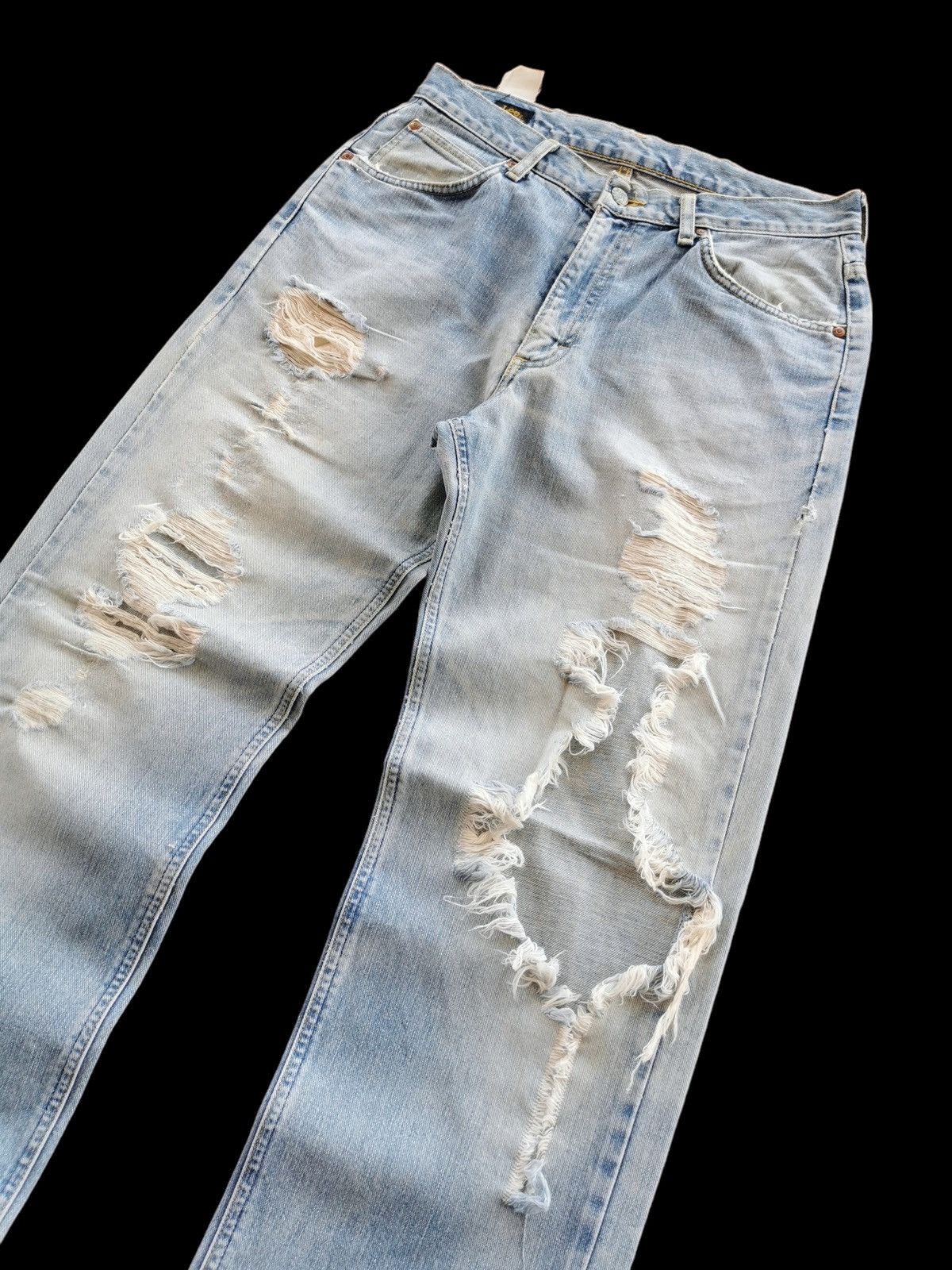 Lee Vintage Lee Destroy Denim Jean (Size 30x43.5) Size US 30 / EU 46 - 6 Thumbnail