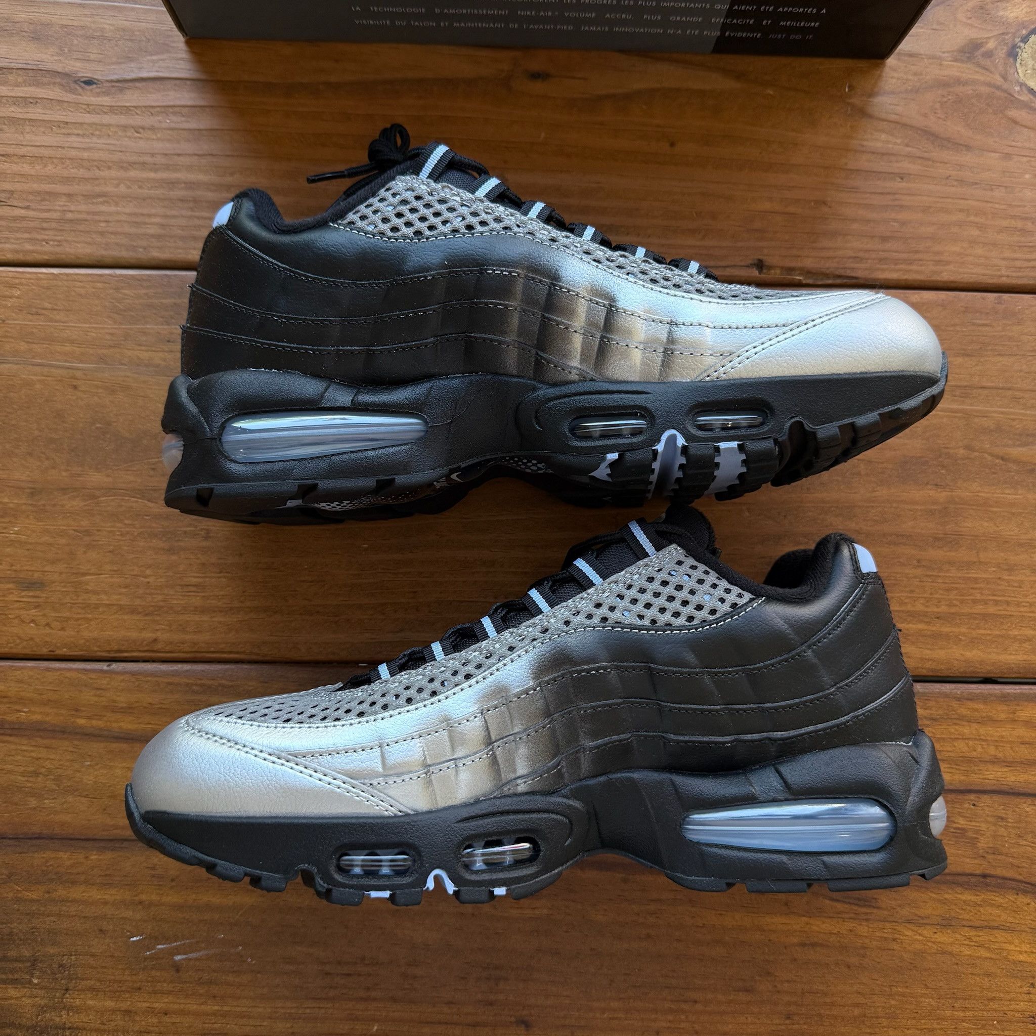 Palace Palace x Nike Air Max 95 'Big Bubble - Metallic Silver' Size US 10.5 / EU 43-44 - 3 Thumbnail