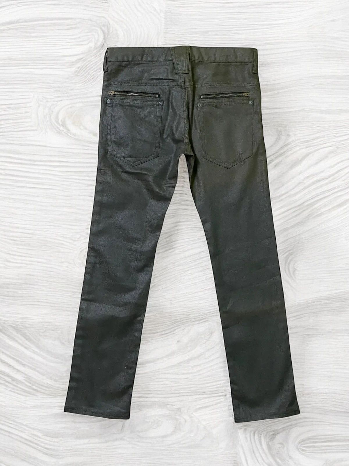 ABAHOUSE × Hysteric Glamour ARCHIVE ABOHOUSE WAXED UNDERCOVER STYLE DENIM JEANS Size US 28 / EU 44 - 2 Thumbnail