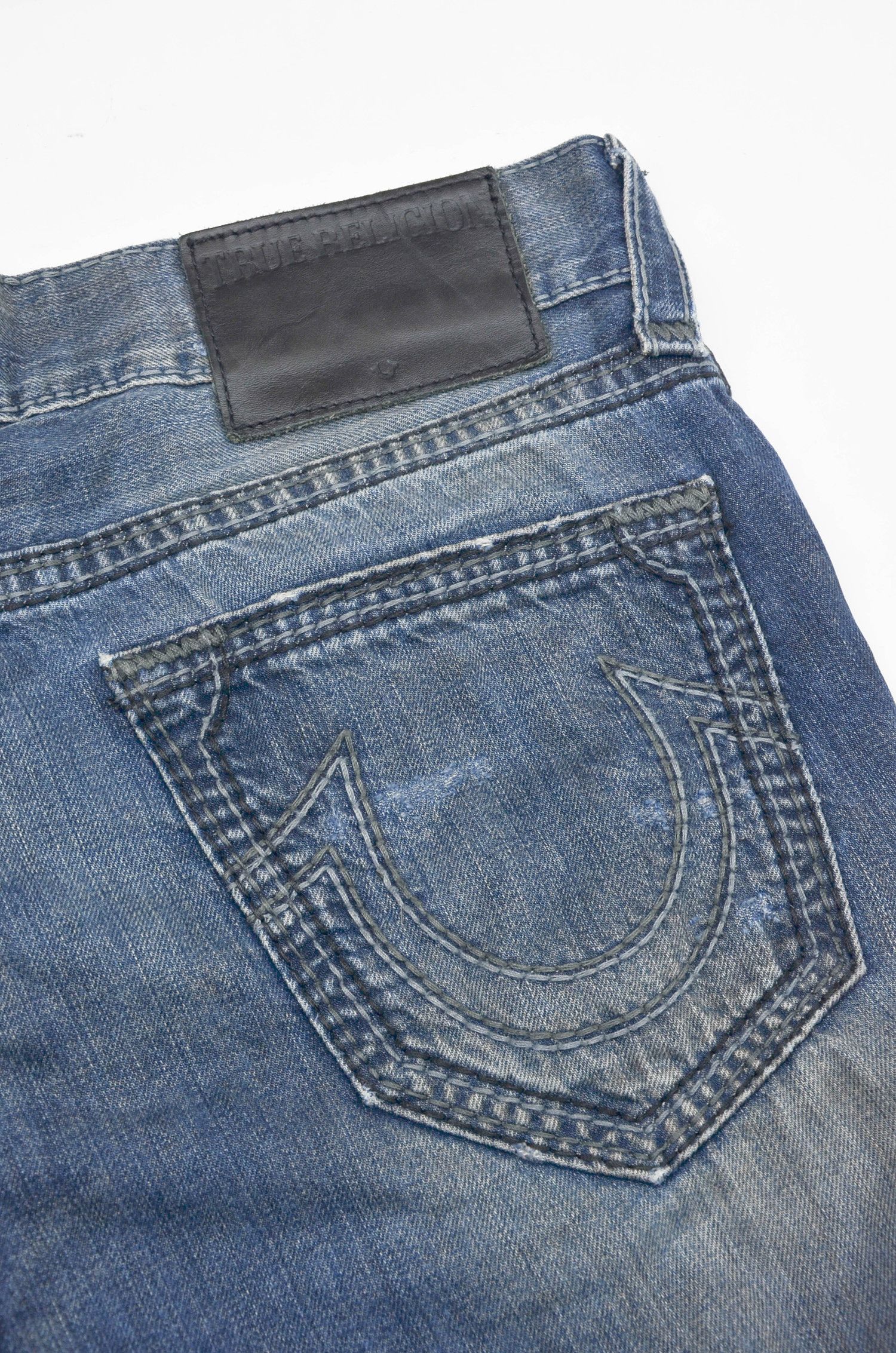 True Religion True Religion Dean Relaxed Slashed Big QT Jeans - Size 33 Size US 33 - 12 Thumbnail