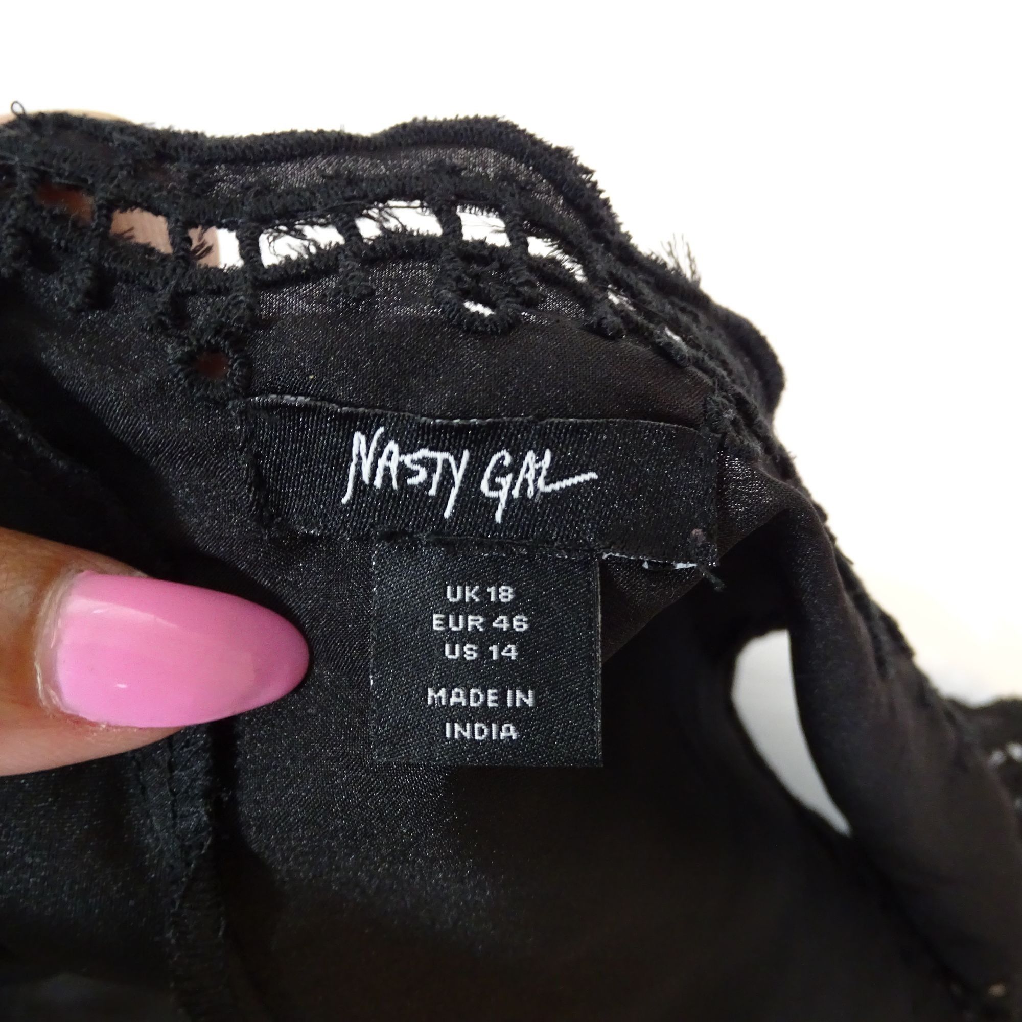 Nasty Gal Nasty Gal Little Black Dress V-Neck Sleeveless Women Size 14 Size XL / US 12-14 / IT 48-50 - 6 Thumbnail