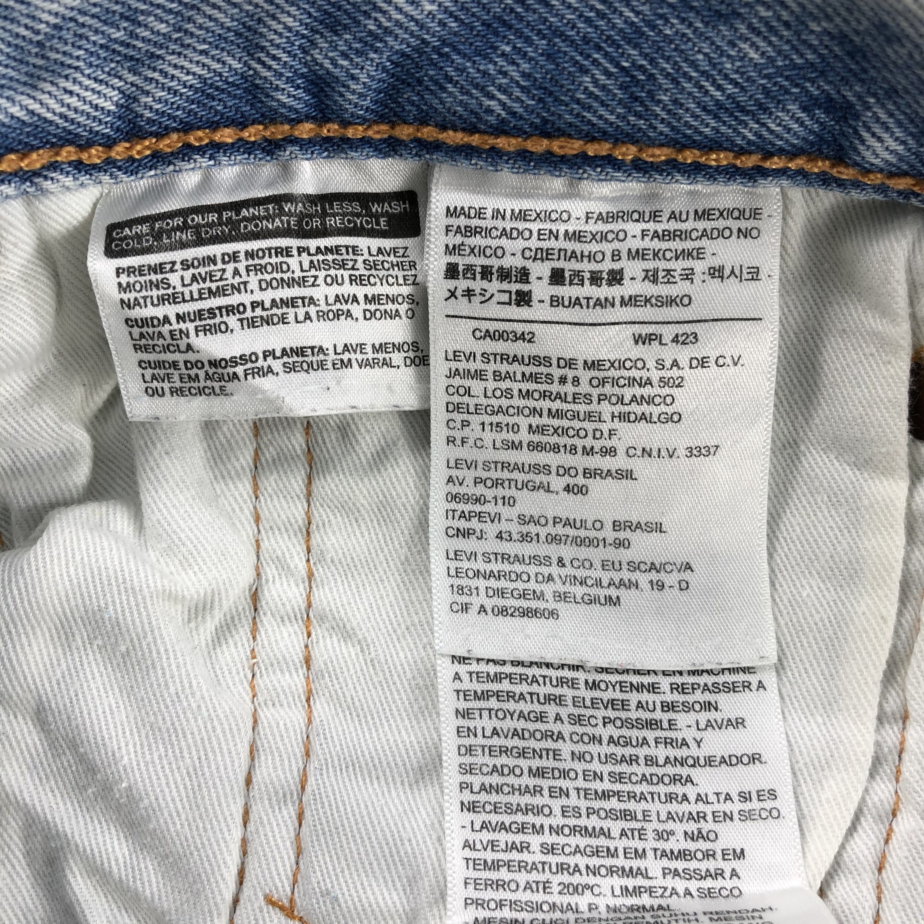 Levi's Vintage Light Wash Levis 501 Jeans-J1745 Size US 33 - 10 Thumbnail
