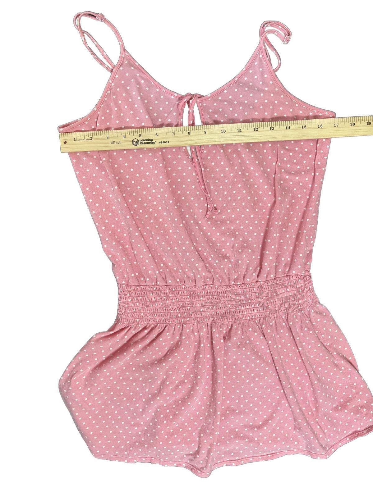 Unknown London Pink Polka Dot Sleeveless Dress. small. Size 28" / US 6 / IT 42 - 7 Thumbnail