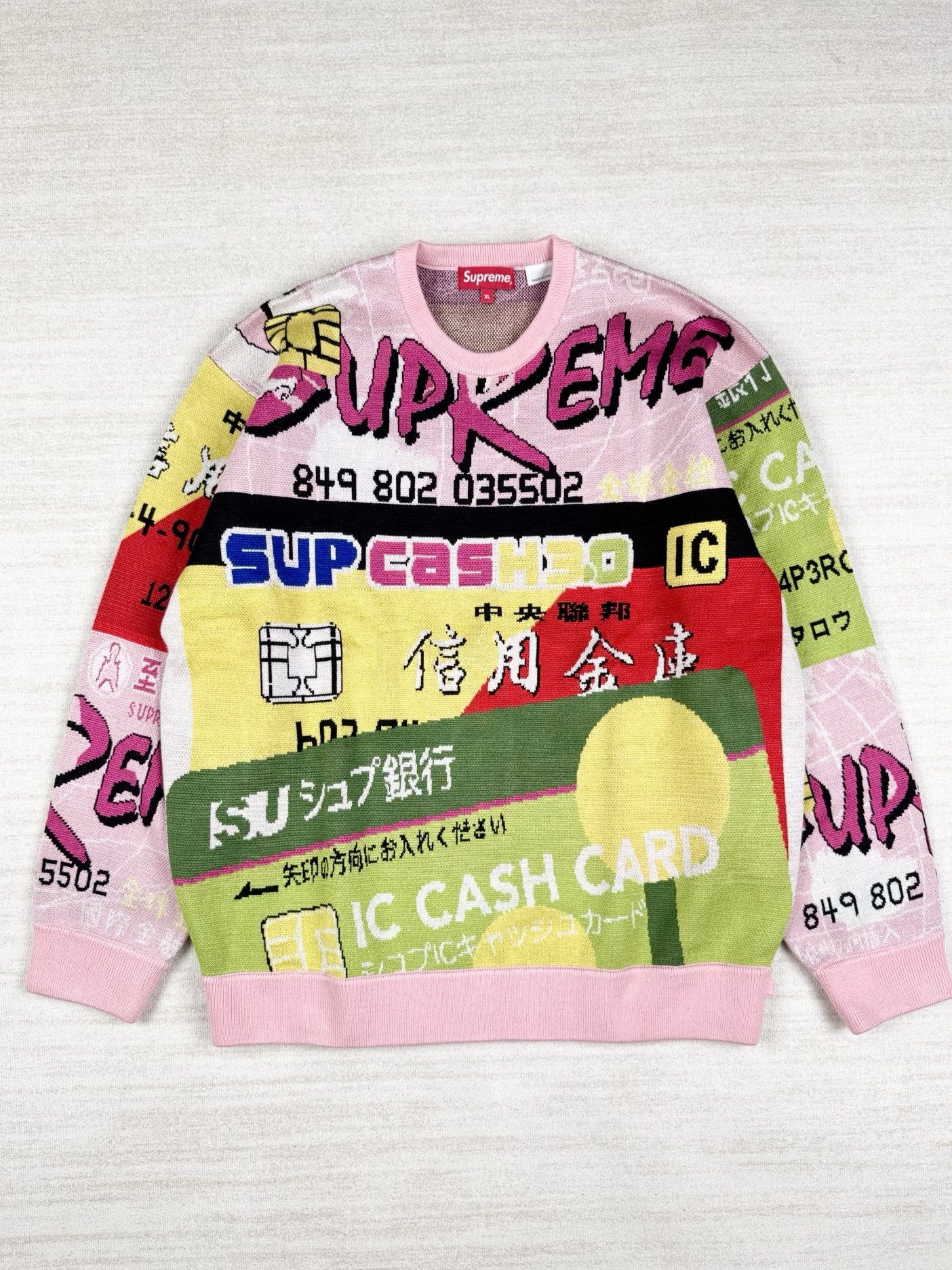 Supreme Supreme Credit Card Sweater | Grailed