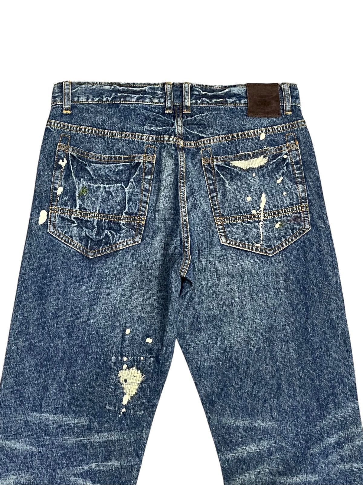 Sugar CUBE SUGAR "Union Made" Distressed Grunge Jeans Size 30" Size US 30 / EU 46 - 5 Thumbnail