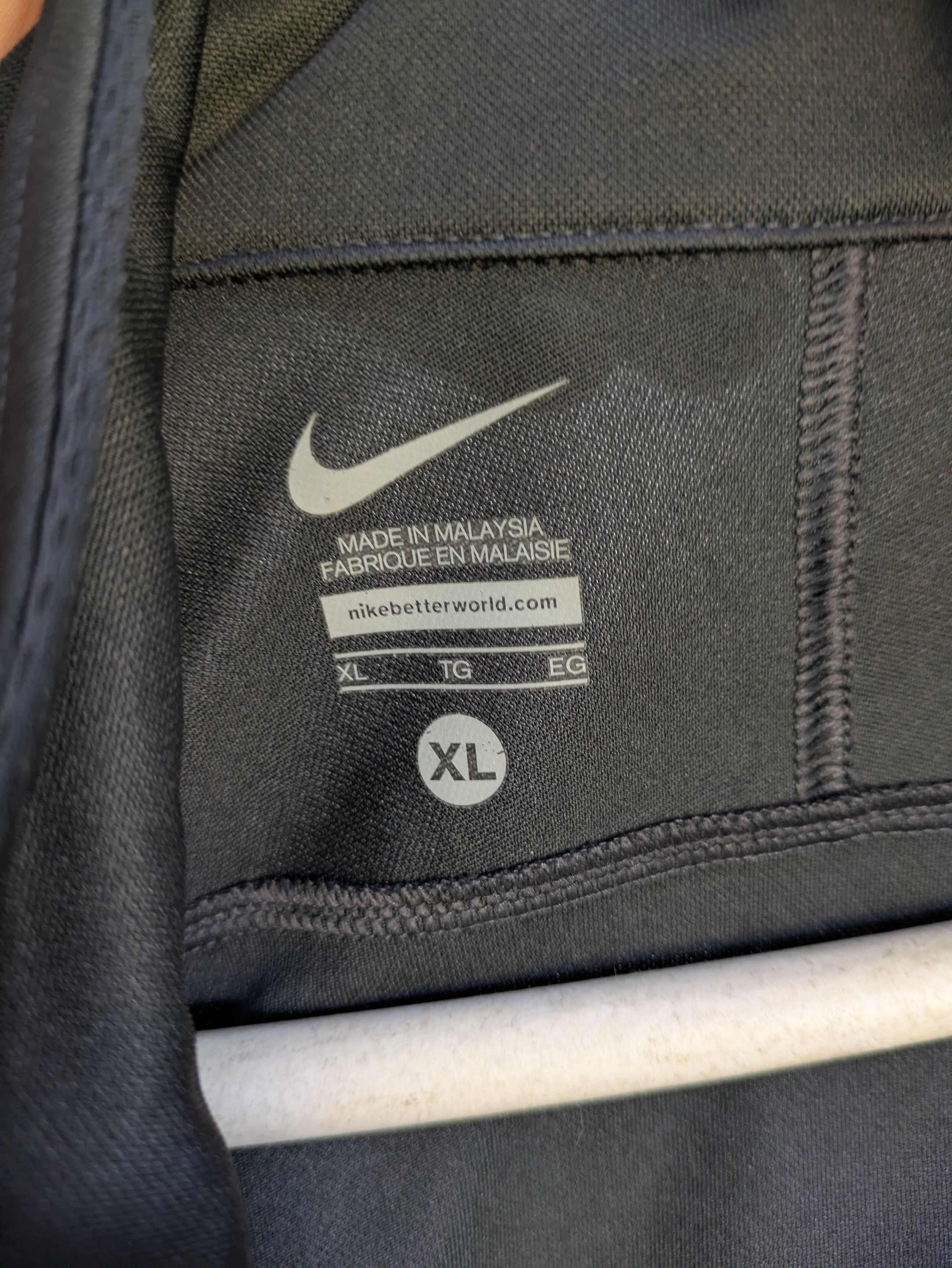Nike × Vintage Gray & Black Nike Track Jacket Size US XL / EU 56 / 4 - 4 Thumbnail