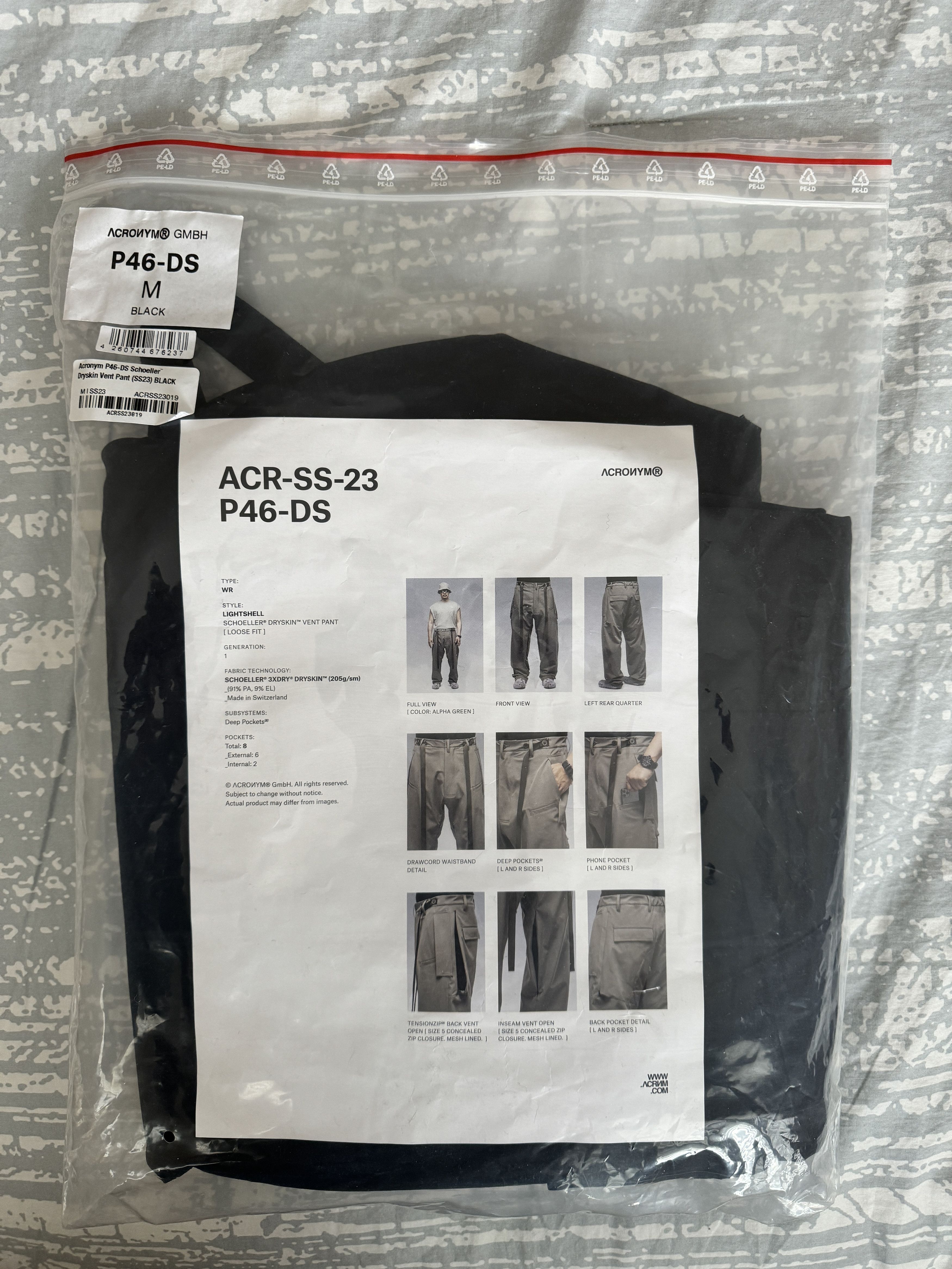 Acronym P46-DS SCHOELLER DRYSKIN VENT PANT - Medium | Grailed