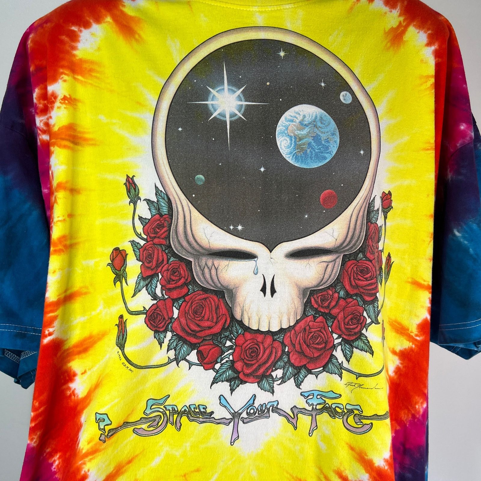 Vintage Vintage Grateful Dead Space Your Face Graphic Tie Dye Shirt Size US XXL / EU 58 / 5 - 2 Thumbnail