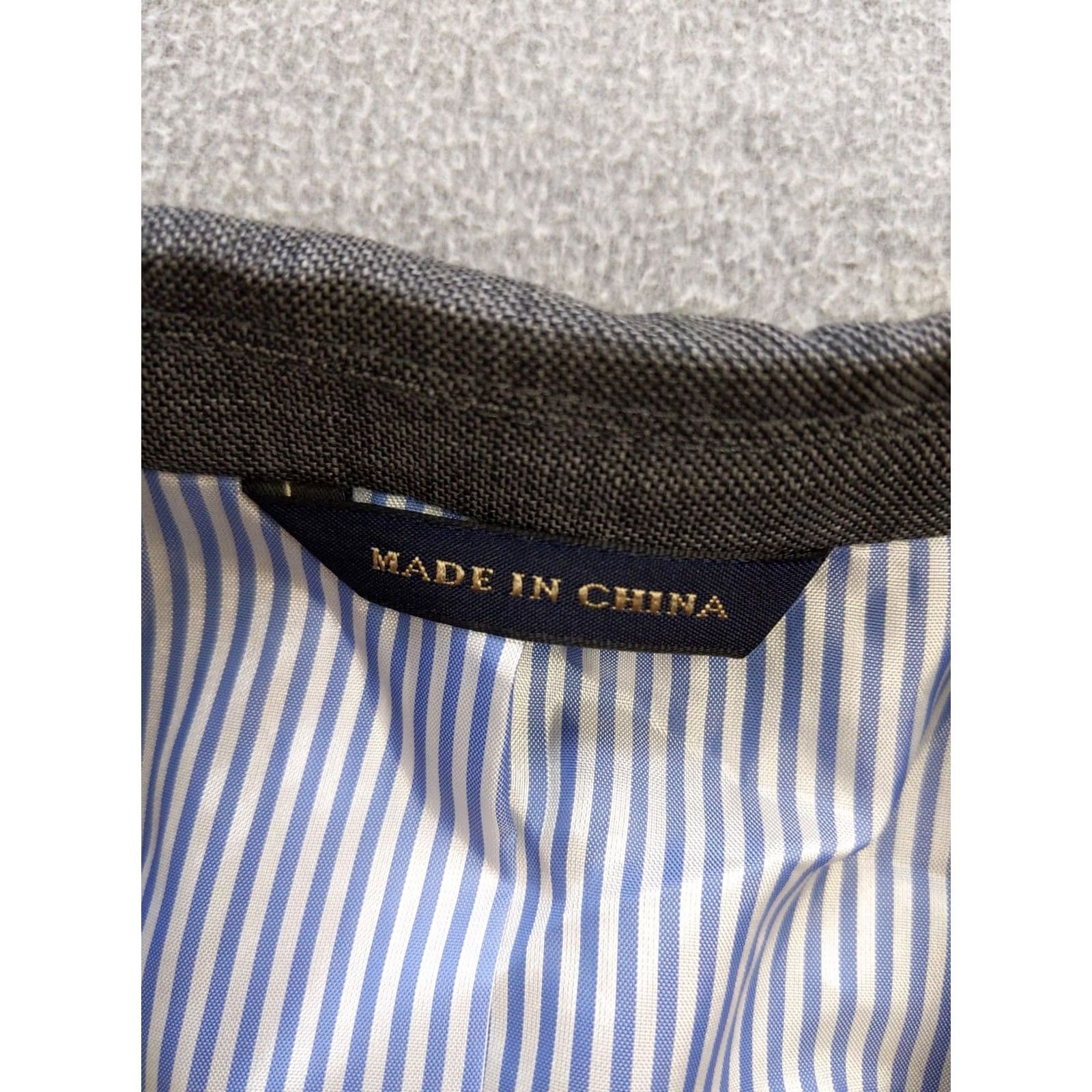 Banana Republic Banana Republic Blazer Mens 42L Gray Wool Tailored Fit Sport Coat Jacket Classic Size 42R - 4 Thumbnail