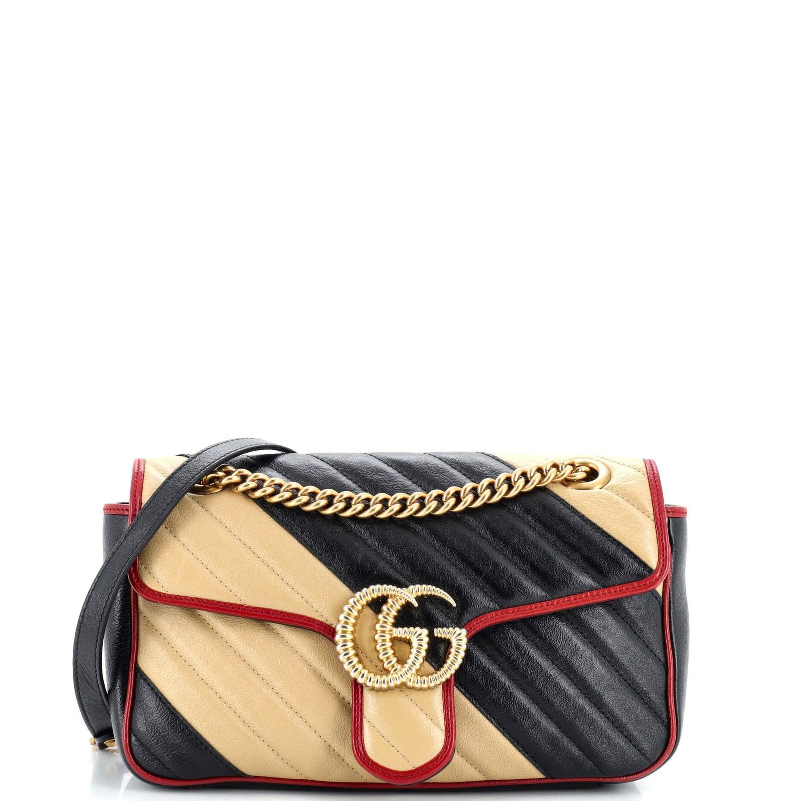 GG Marmont Flap Bag Matelasse Leather Small