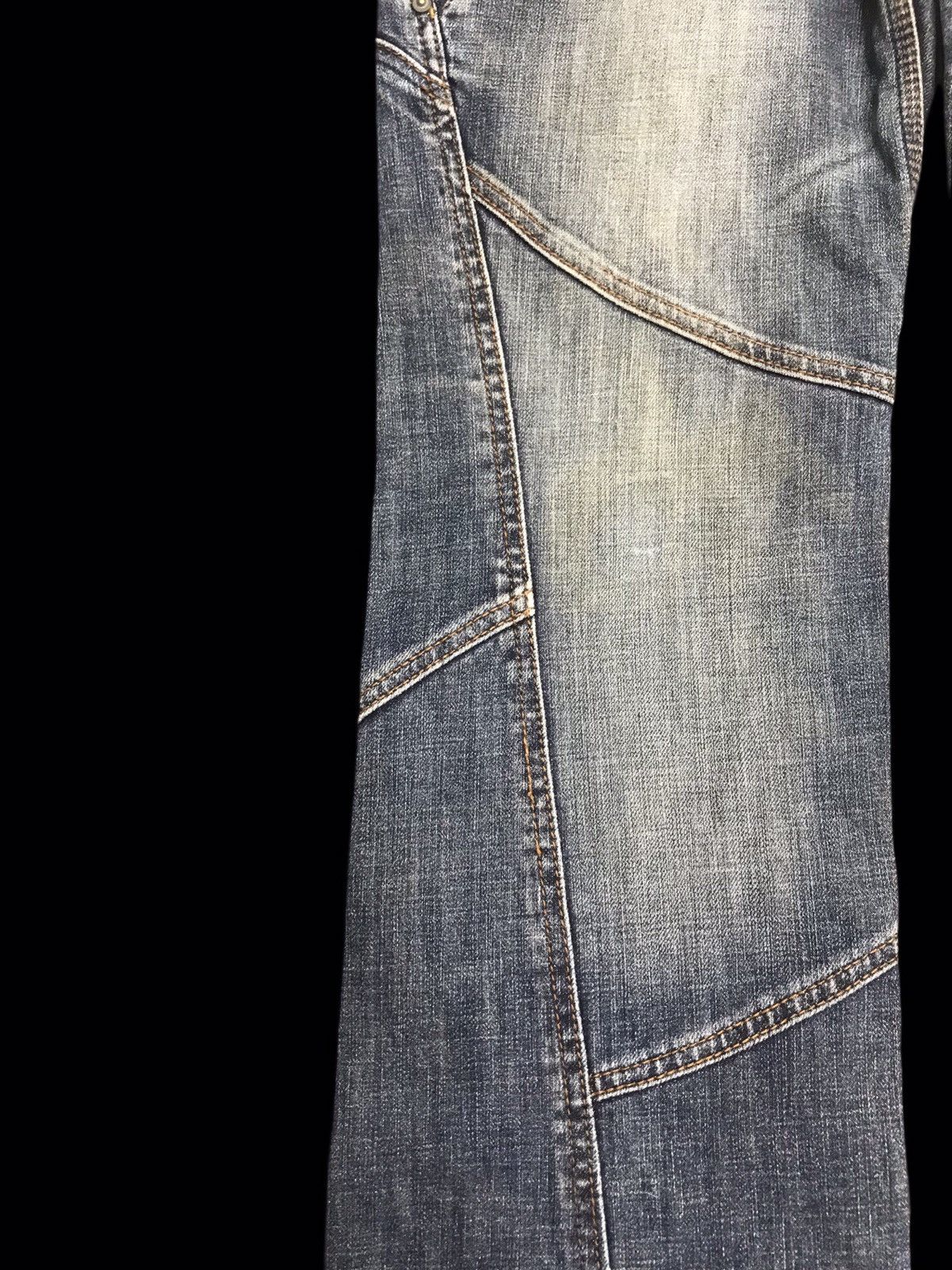 Designer × Japanese Brand 💥FLARE💥NICOLE Flare Assymetrical Seam Denim F73 Size US 31 - 9 Thumbnail