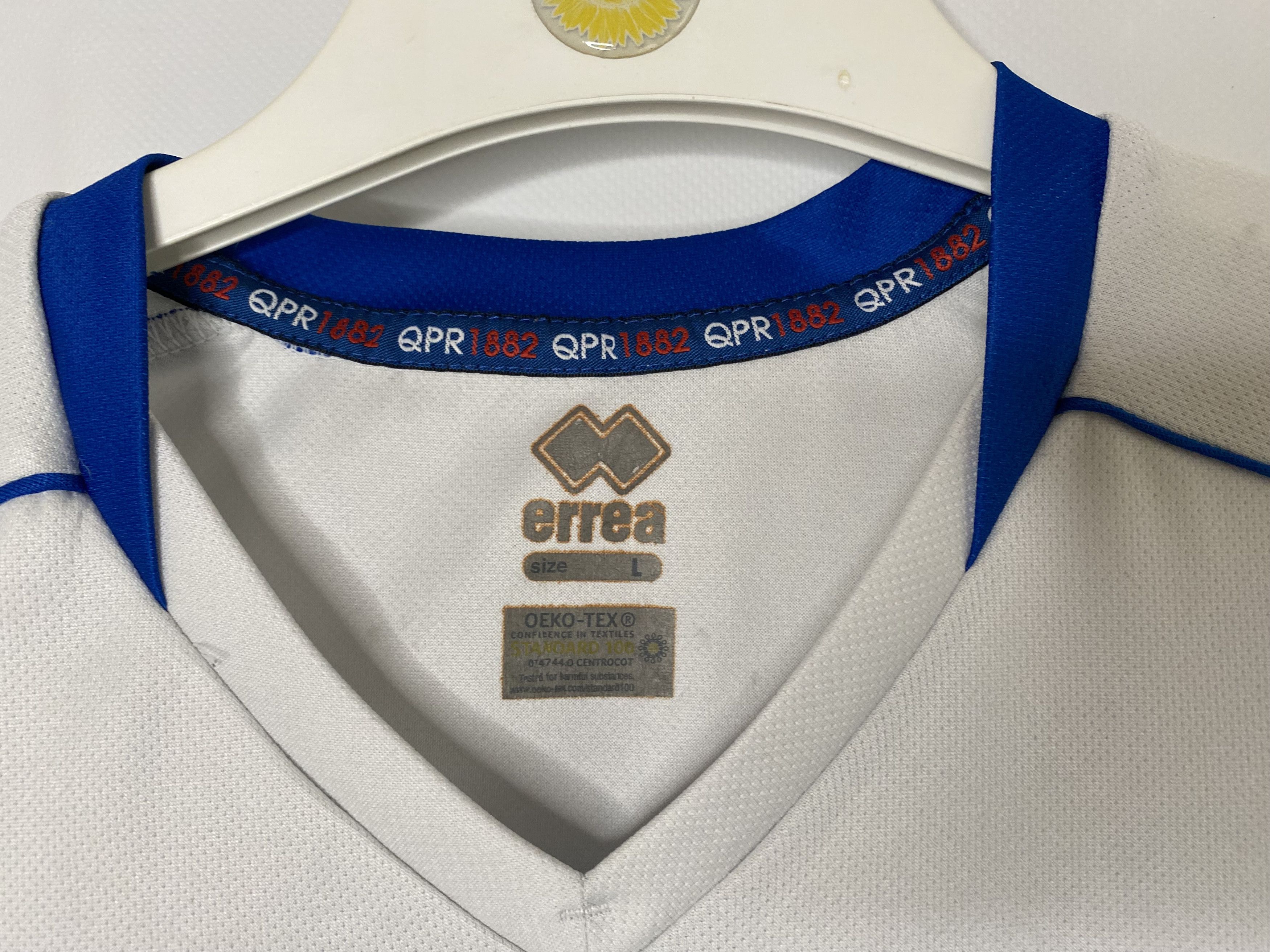 Errea × UEFA QUEENS PARK RANGERS 2023 HOME FOOTBALL SHIRT SOCCER JERSEY Size US L / EU 52-54 / 3 - 5 Thumbnail