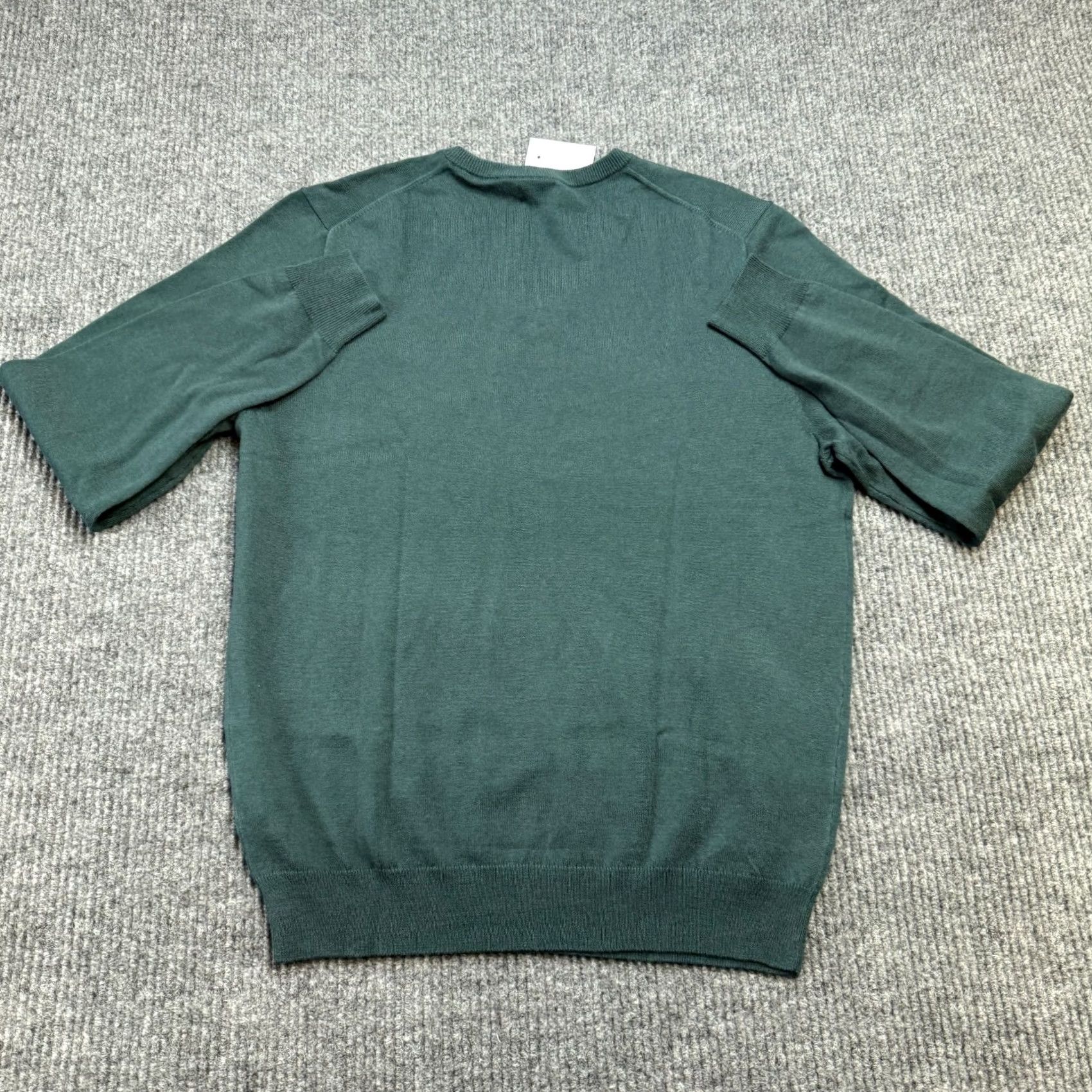 J.Crew J.CREW Sweater Mens Large Green V-Neck Merino Wool Blend Lightweight Pullover Knit Shirt Mens Home Office Casual Fall Winter 90s? Size US L / EU 52-54 / 3 - 5 Thumbnail