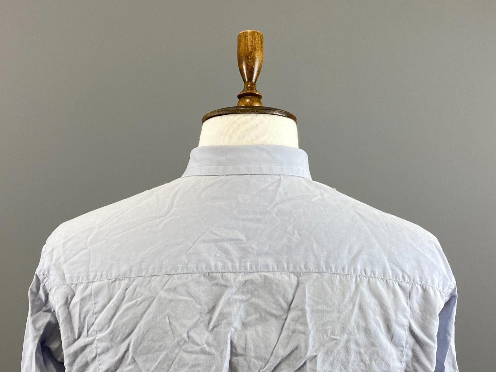 Armani Collezioni Armani Collezioni Blue Button Down Shirt Size 43 / 17 Size US M / EU 48-50 / 2 - 9 Thumbnail