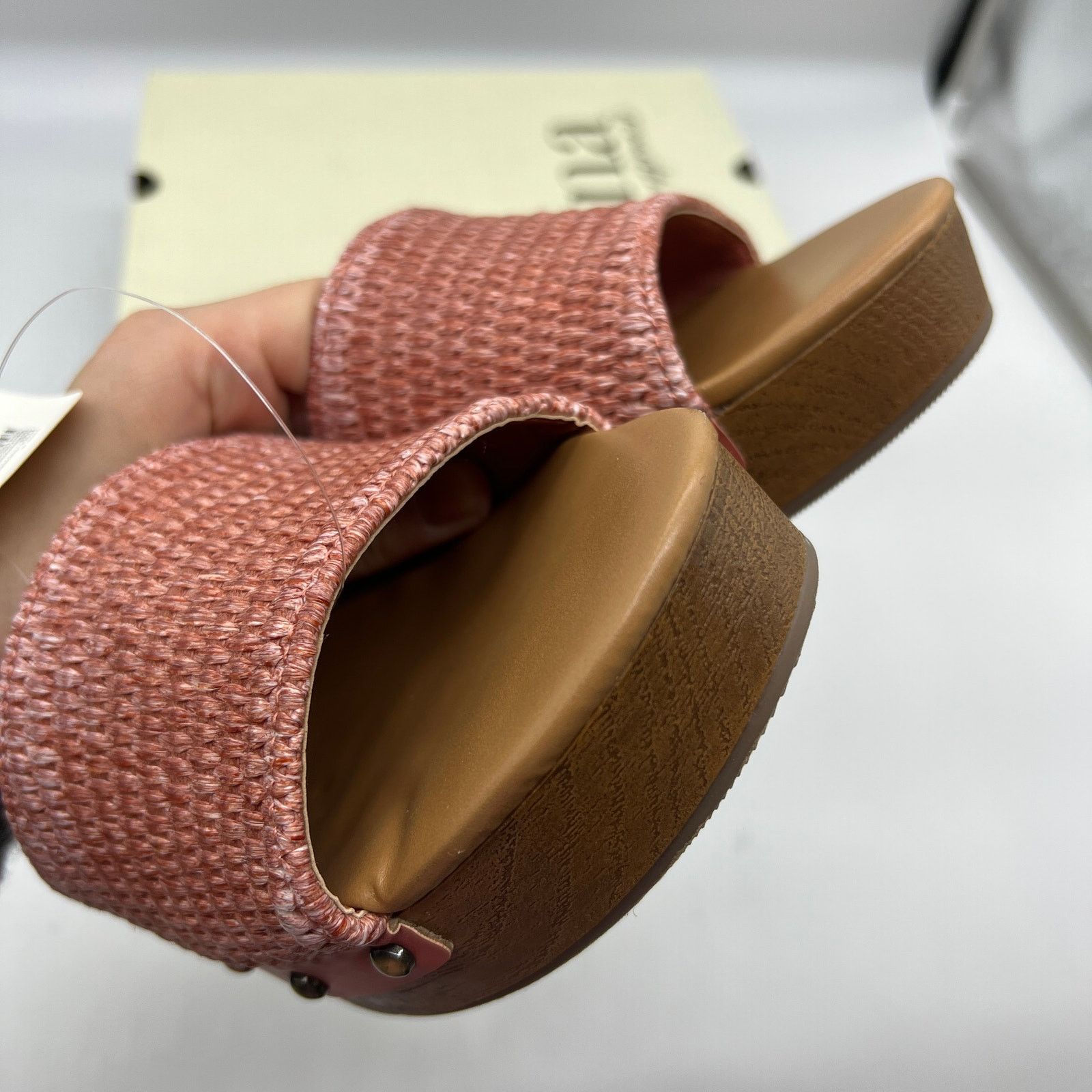 Other a.n.a Womens Robinson Heeled Sandals Terracotta Size US 8.5 / IT 38.5 - 5 Thumbnail