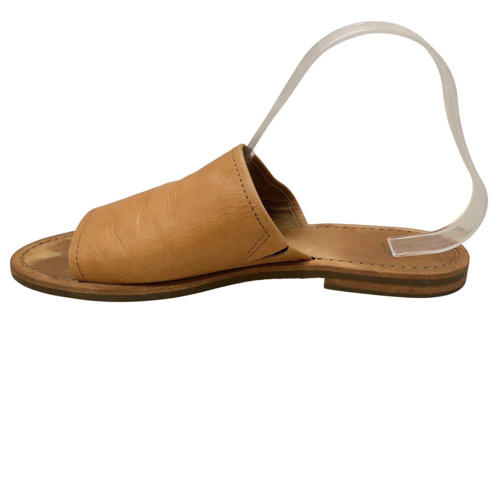 Frye Frye Slide Sandals 10M Tan Leather Open Toe Slip On Flat Size US 10 / IT 40 - 6 Thumbnail