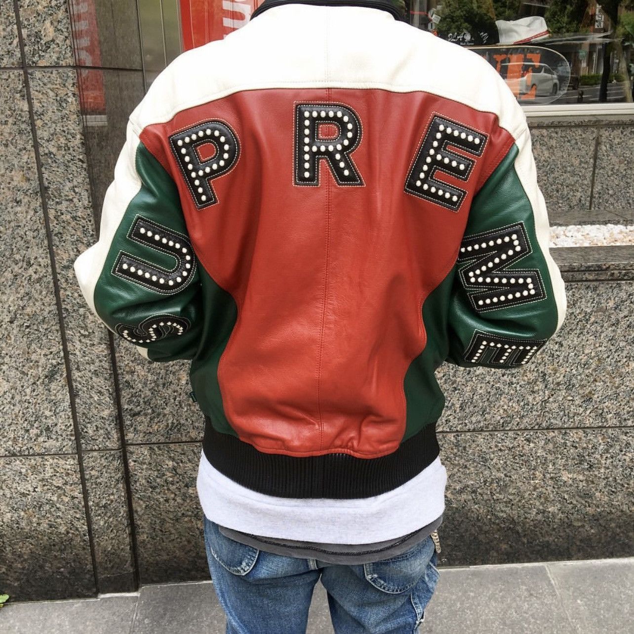 Supreme Supreme Arc Logo Studded Leather Jacker SS18 Size US S / EU 44-46 / 1 - 4 Thumbnail
