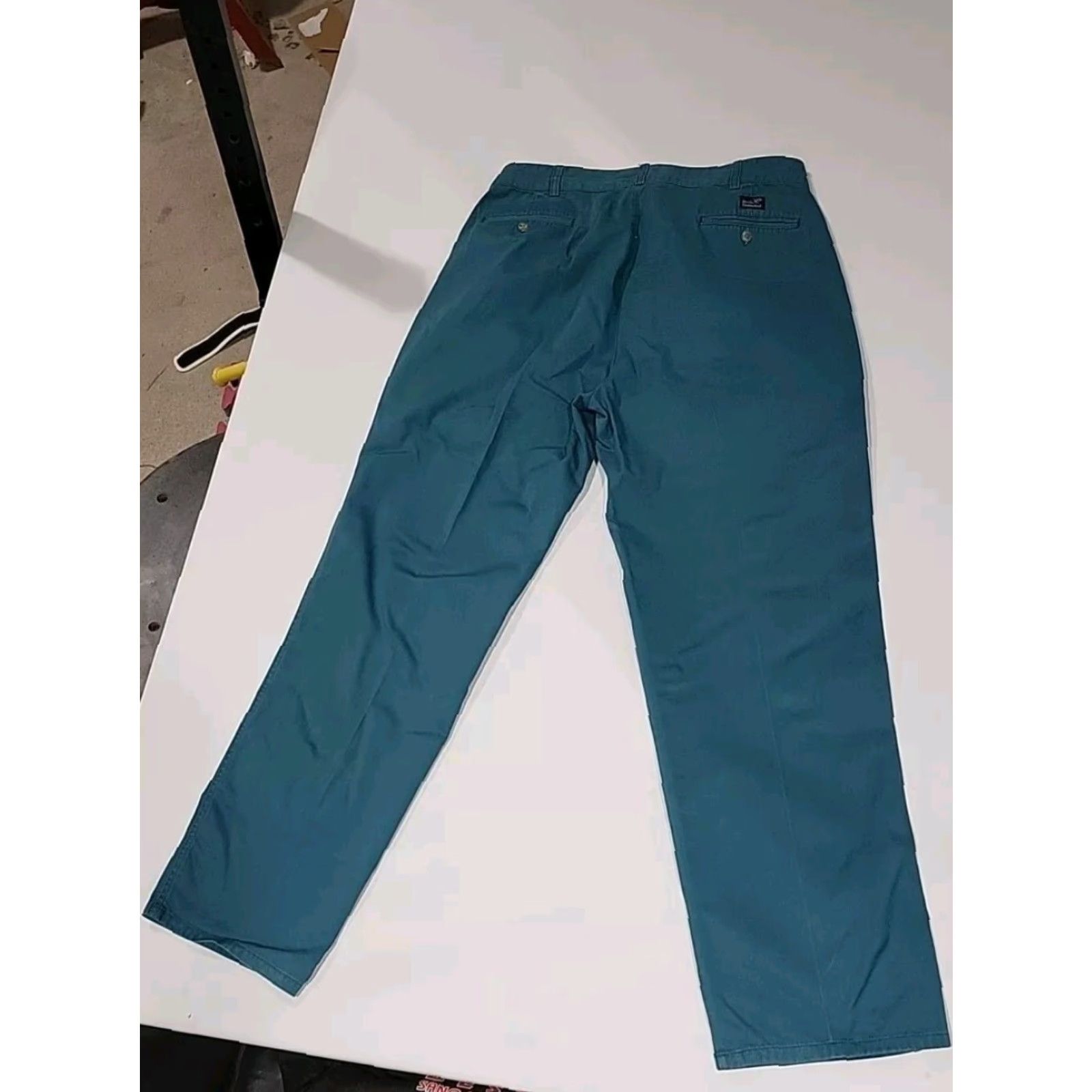 Vintage VINTAGE Ducks Unlimited Chino Pants Mens Pleated 38" x 32" Green Cotton EUC Size US 38 / EU 54 - 8 Thumbnail
