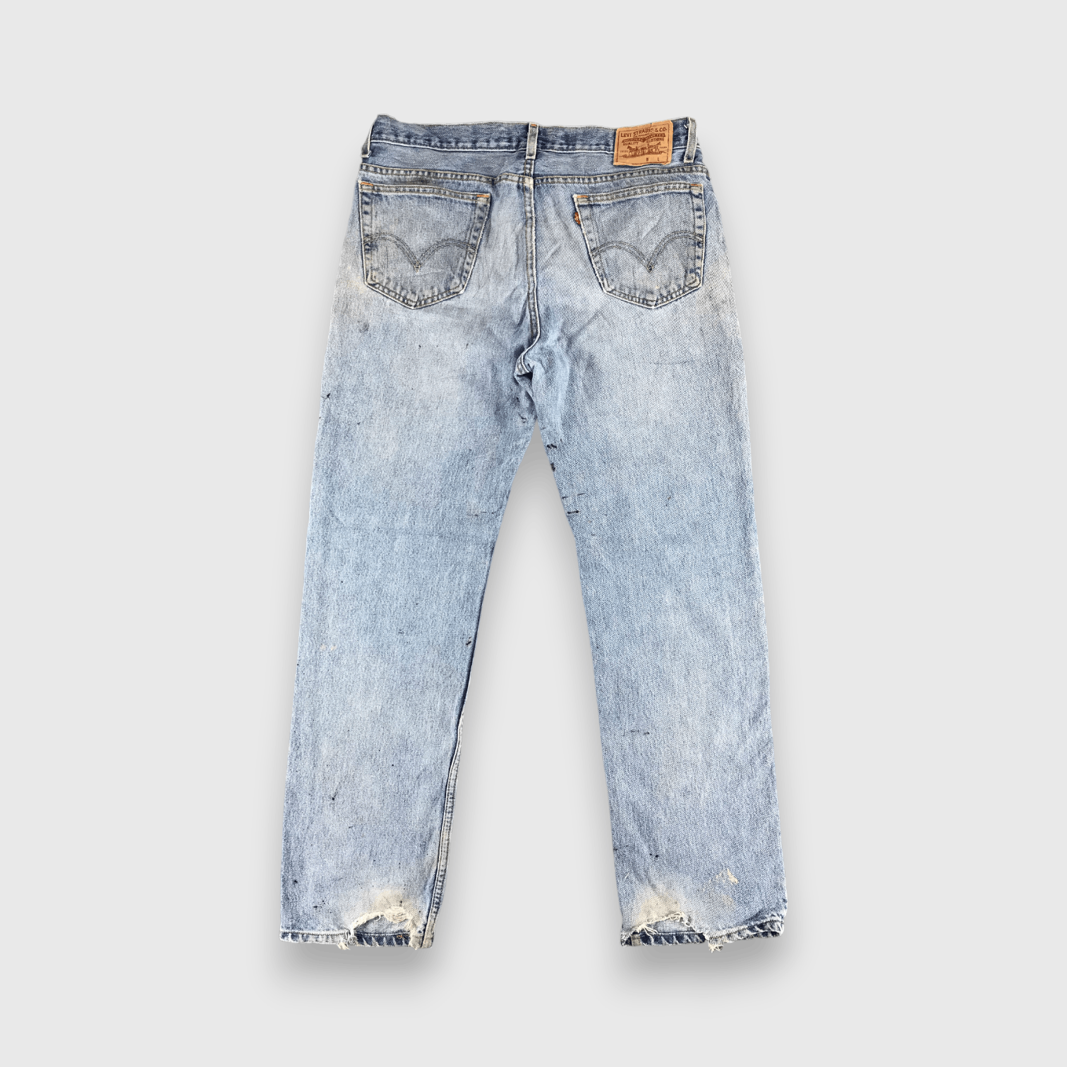 Levi's Vintage Levis 516 Jeans Dirty Wash Denim -J492 Size US 37 - 2 Thumbnail