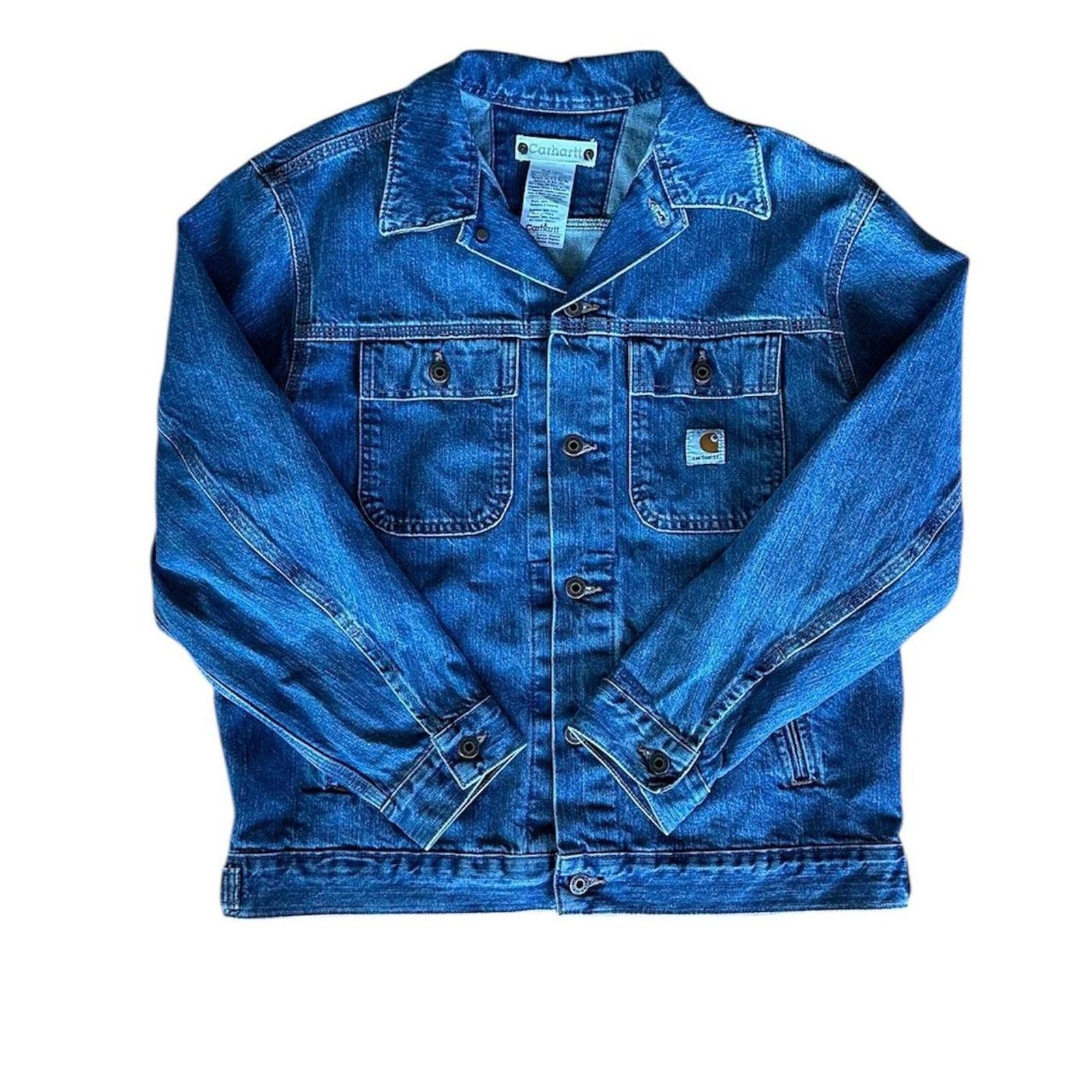Carhartt vintage carhartt button up jean jacket Size US L / EU 52-54 / 3 - 1 Thumbnail