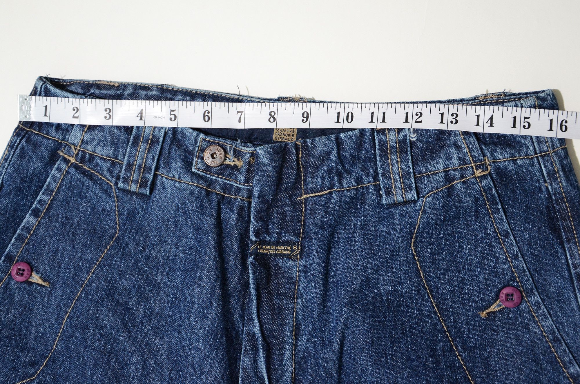 Marithe + Francois Girbaud M+FG Long Denim Shorts W32 Y2K Hip Hop 2006 Rare Craft Size US 32 / EU 48 - 11 Thumbnail