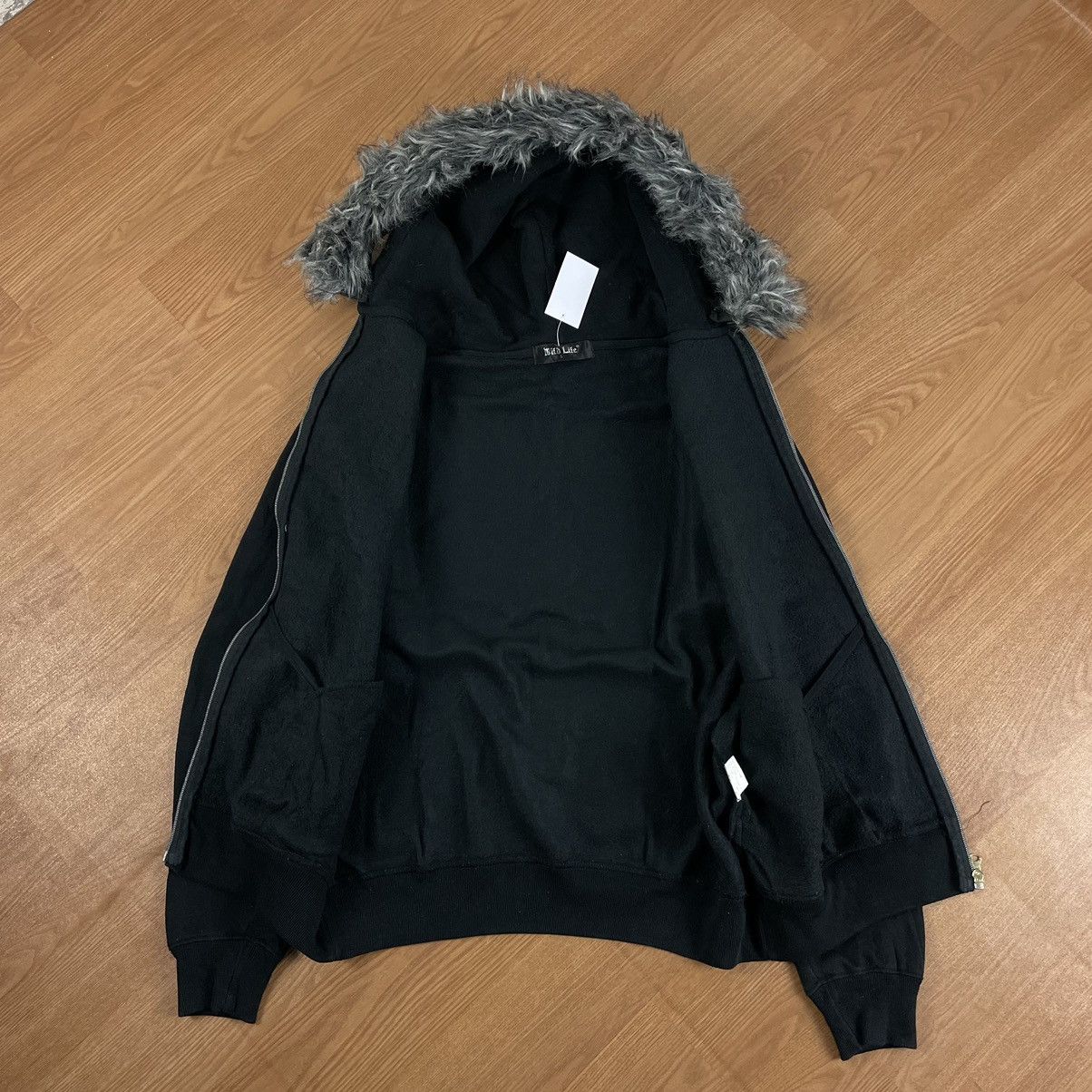 14th Addiction × Japanese Brand × Le Grande Bleu (L.G.B.) 2000s Fur Zip Hoodie Poem Lgb Style Size US M / EU 48-50 / 2 - 9 Thumbnail