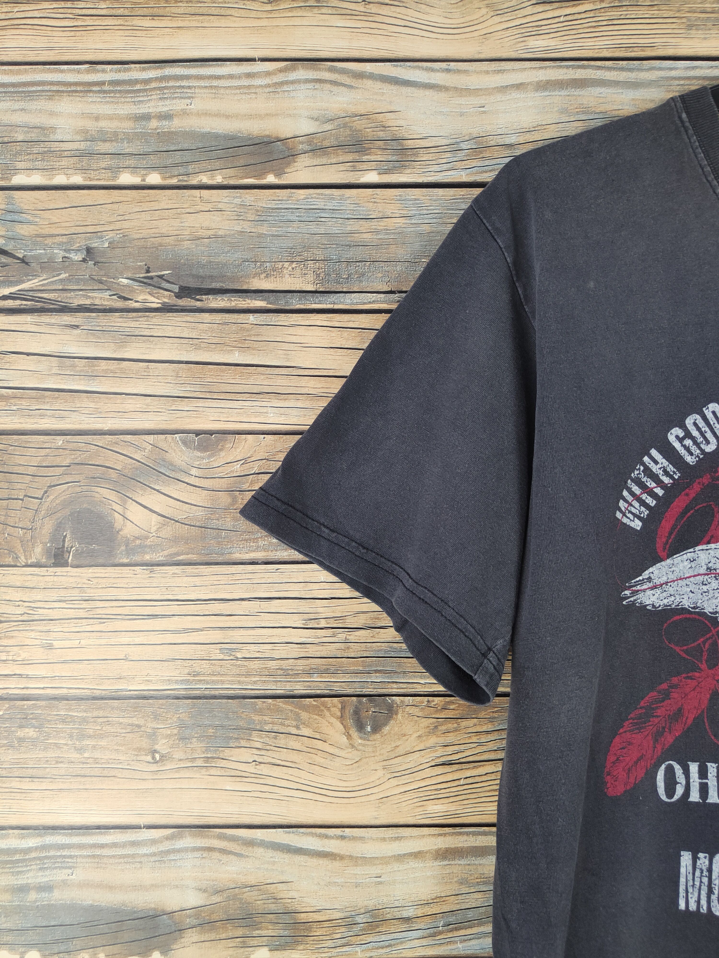 Japanese Brand DL columbus Black Faded Short Sleeve T-shirt #635 Size US M / EU 48-50 / 2 - 5 Thumbnail