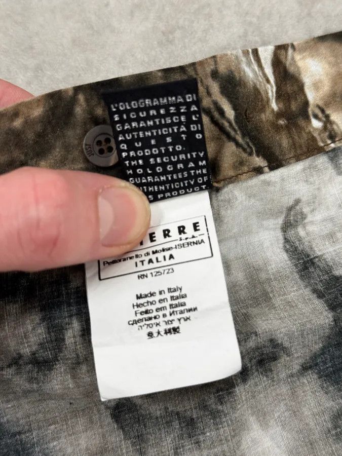 Roberto Cavalli AW2010 Cavalli Handpaint Bleached Brown & Beige Shirt Size US M / EU 48-50 / 2 - 13 Thumbnail