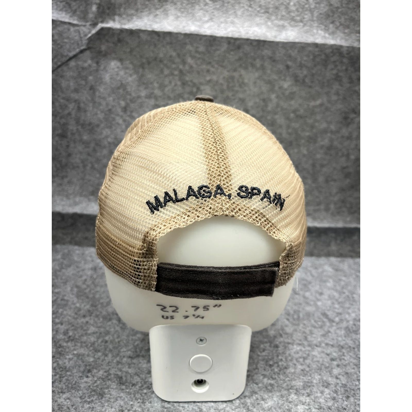 Vintage VINTAGE CAT Hat Cap Strap Back Adult Gray Beige Caterpillar Machinery Trucker Poly Size ONE SIZE - 6 Thumbnail